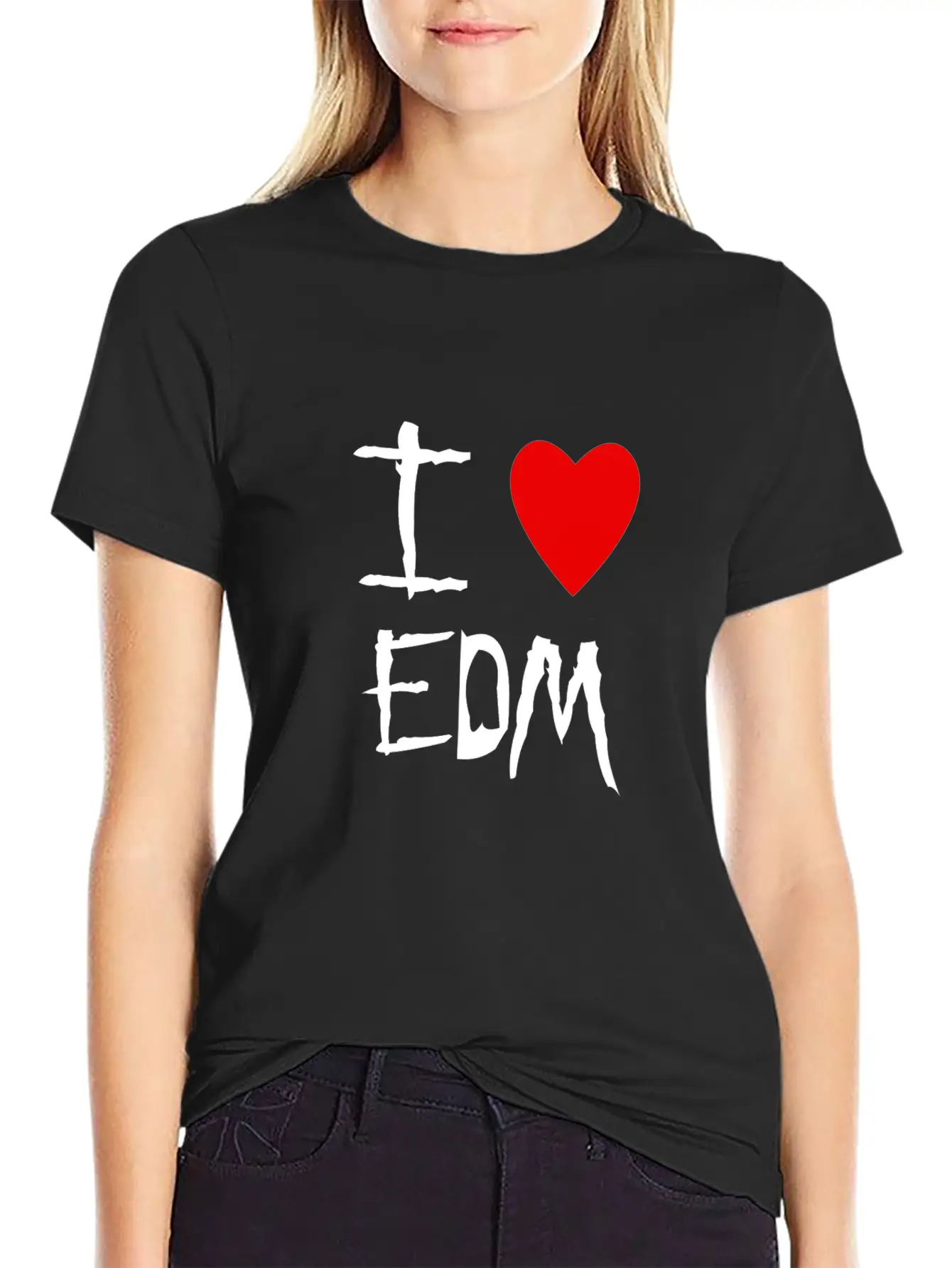 EDM I Love Unisex Casual T-Shirt – Clean Design For Daily Comfort