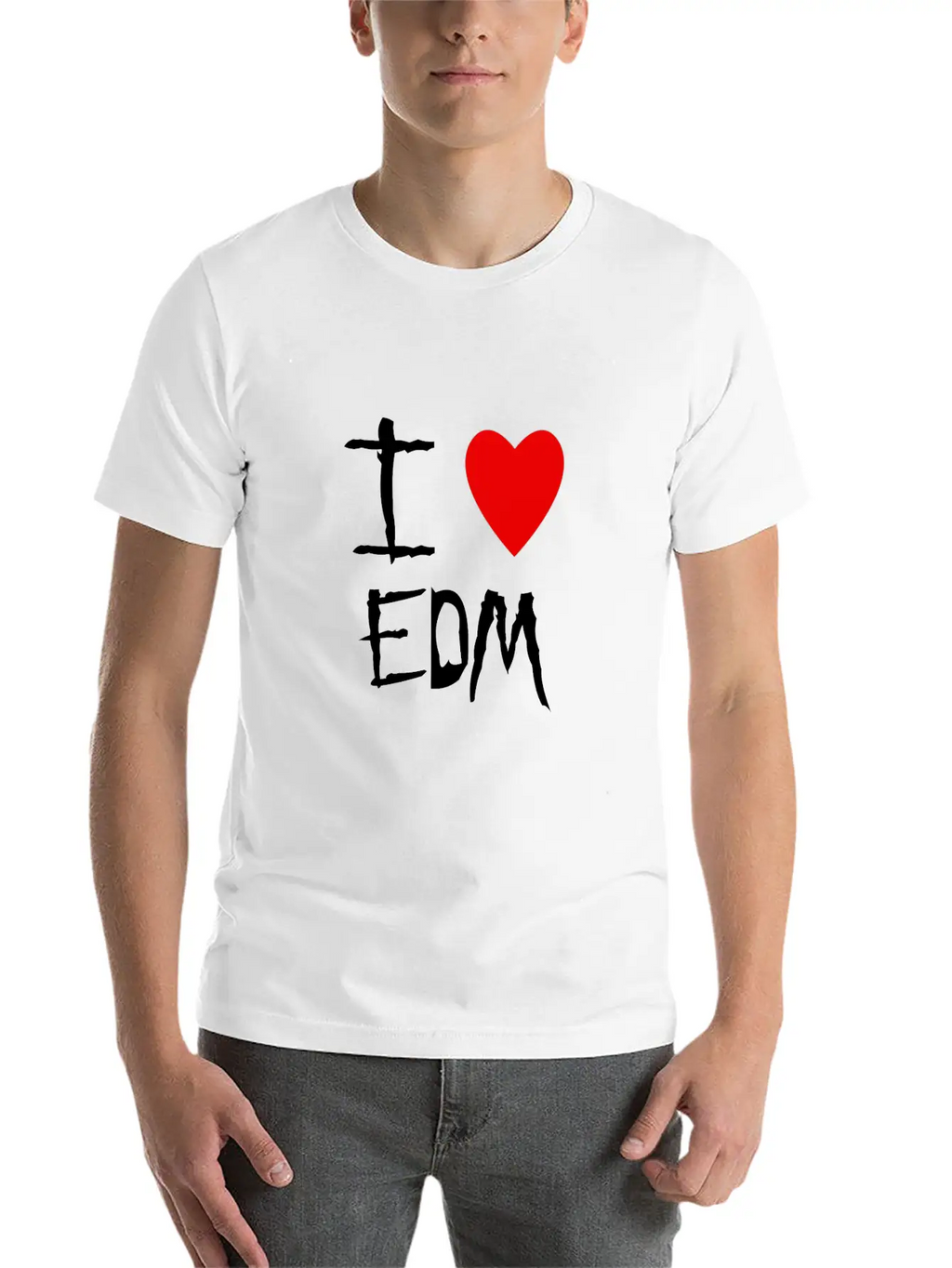 EDM I Love Unisex Casual T-Shirt – Clean Design For Daily Comfort