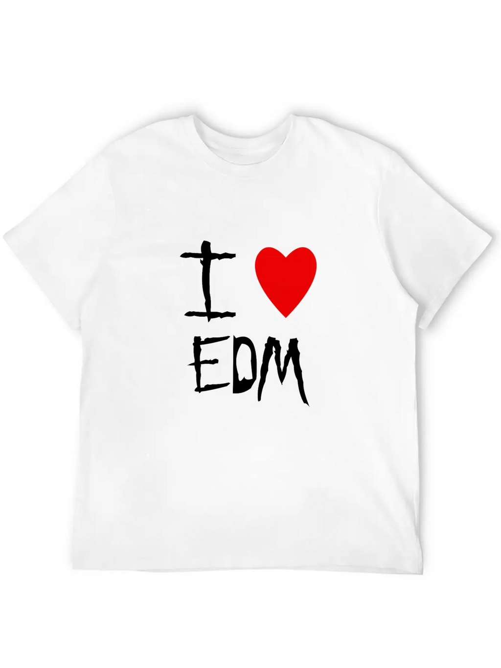EDM I Love Unisex Casual T-Shirt – Clean Design For Daily Comfort