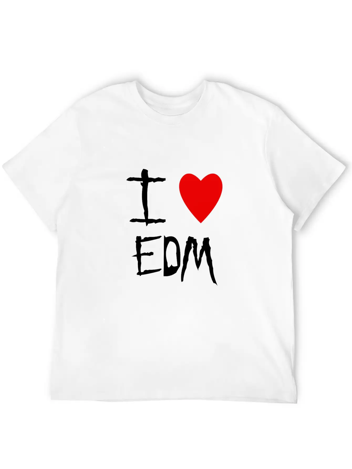 EDM I Love Unisex Casual T-Shirt – Clean Design For Daily Comfort