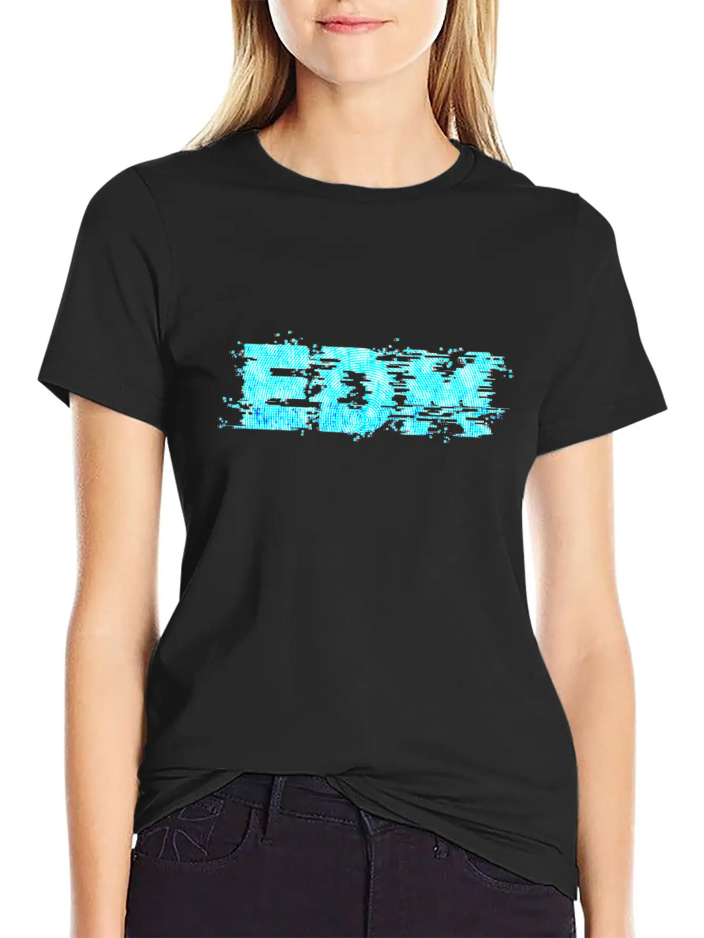 EDM Music Retro Glitch Aesthetics Techno Lover Unisex Casual T-Shirt – Clean Design For Daily Comfort