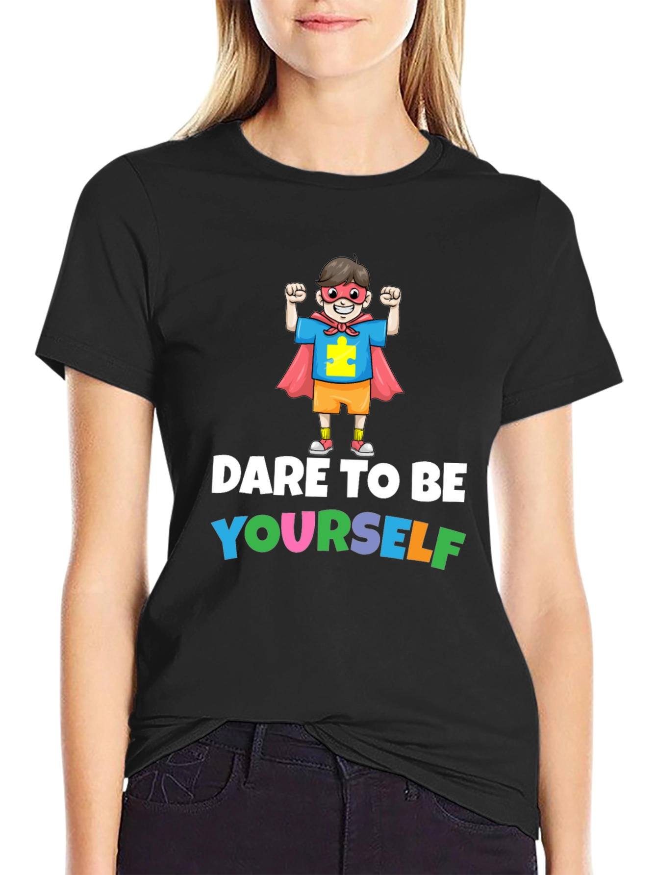 Dare to Be Yourself Autism Awareness T-Shirt