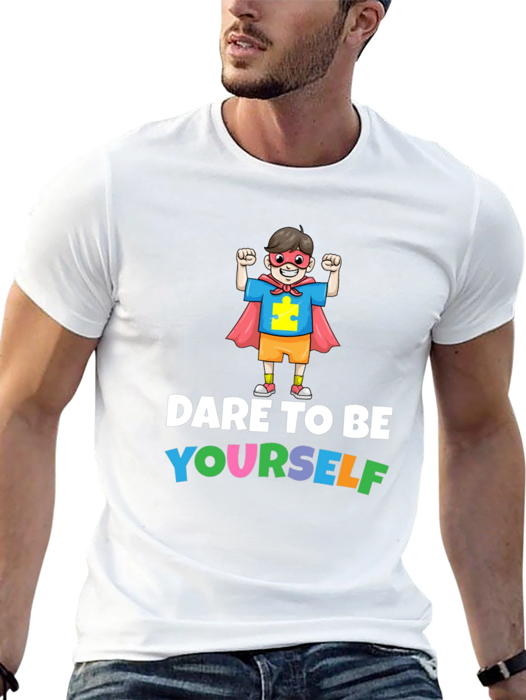Dare to Be Yourself Autism Awareness T-Shirt