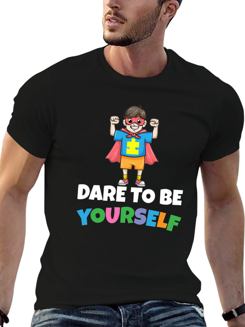 Dare to Be Yourself Autism Awareness T-Shirt