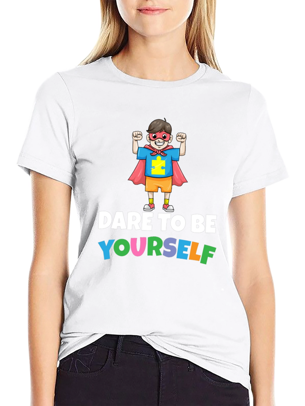 Dare to Be Yourself Autism Awareness T-Shirt
