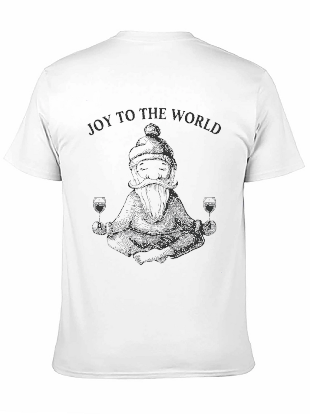 Joy To The World Santa Wine T-Shirt
