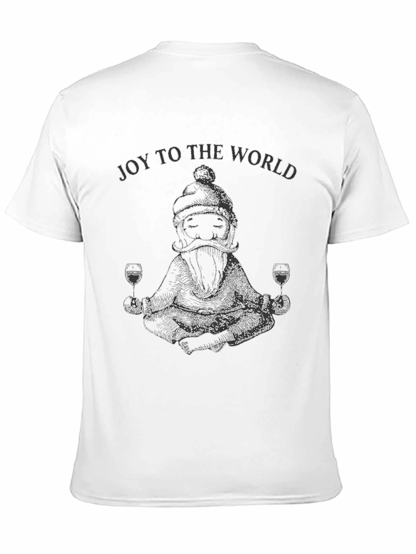 Joy To The World Santa Wine T-Shirt