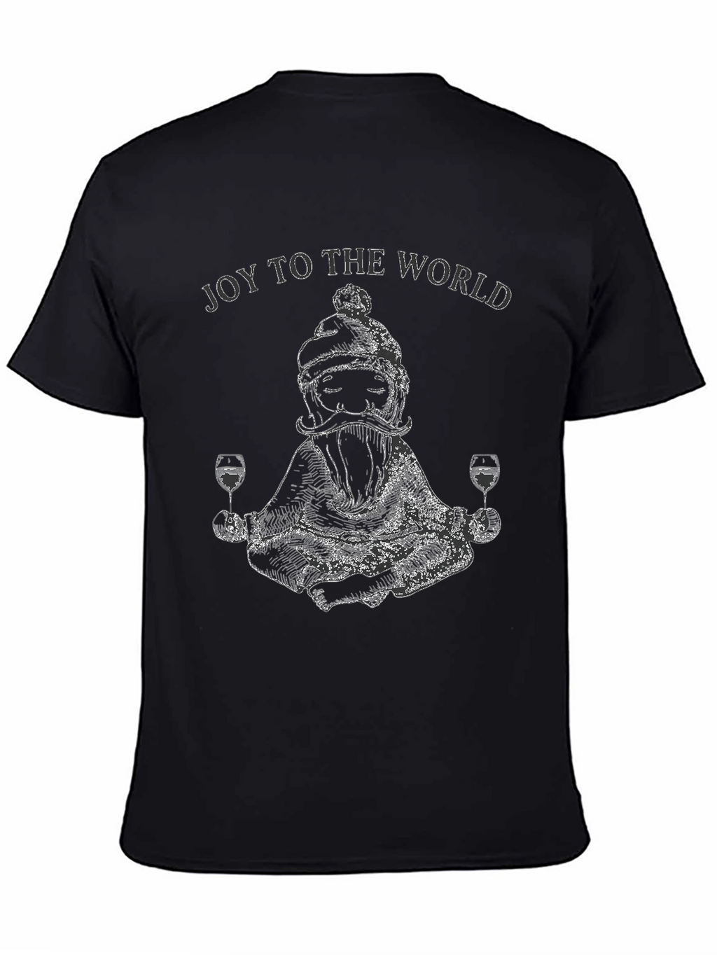 Joy To The World Santa Wine T-Shirt