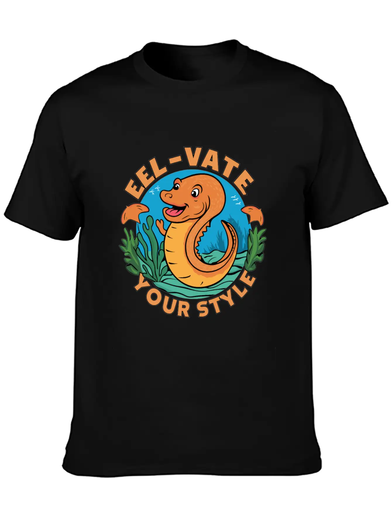 Eel-vate Your Style With This Funny Eel Pun Classic Fit Graphic Tee For Daily Comfort – Unisex Cotton Shirt