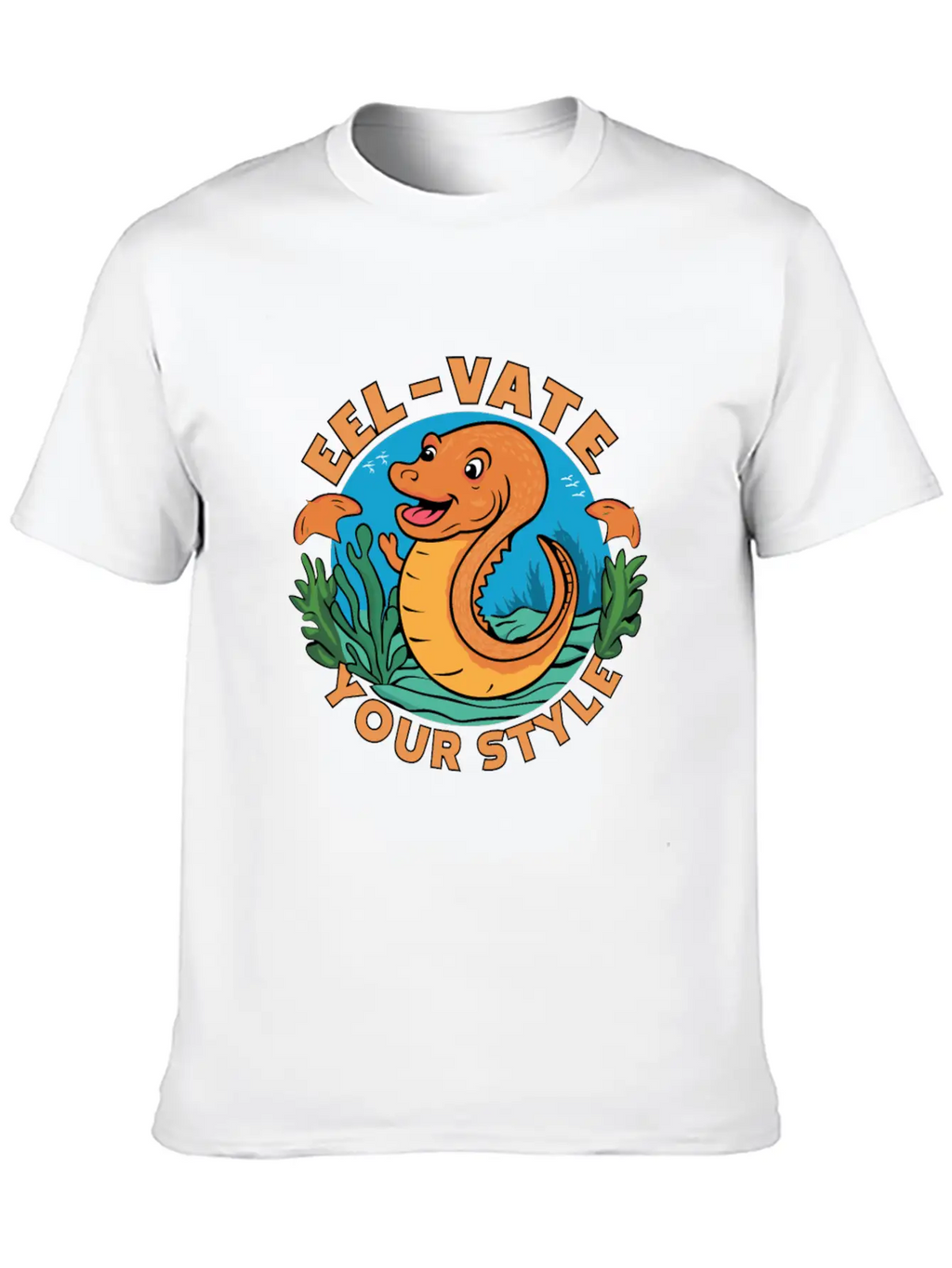 Eel-vate Your Style With This Funny Eel Pun Classic Fit Graphic Tee For Daily Comfort – Unisex Cotton Shirt