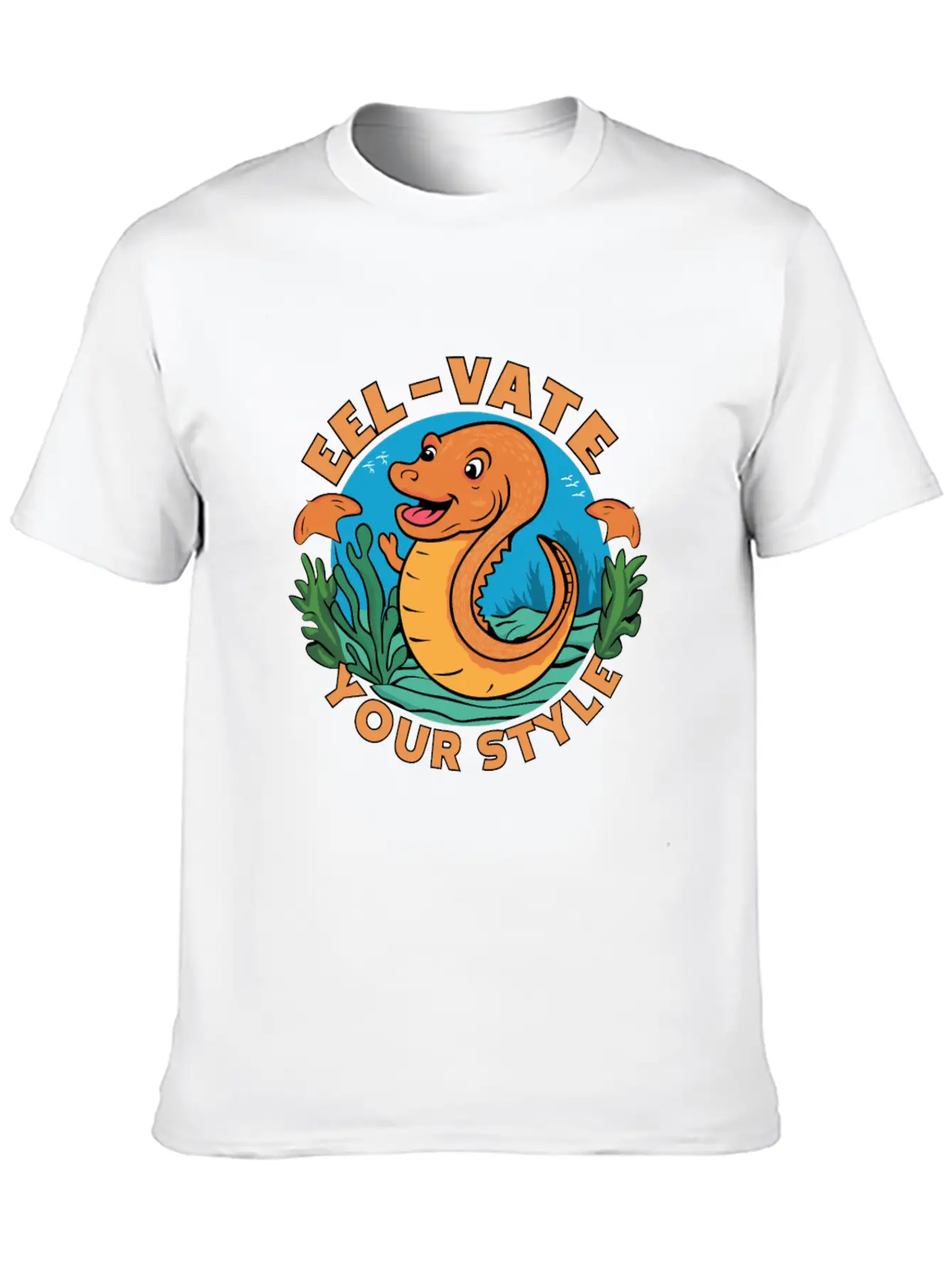 Eel-vate Your Style With This Funny Eel Pun Classic Fit Graphic Tee For Daily Comfort – Unisex Cotton Shirt