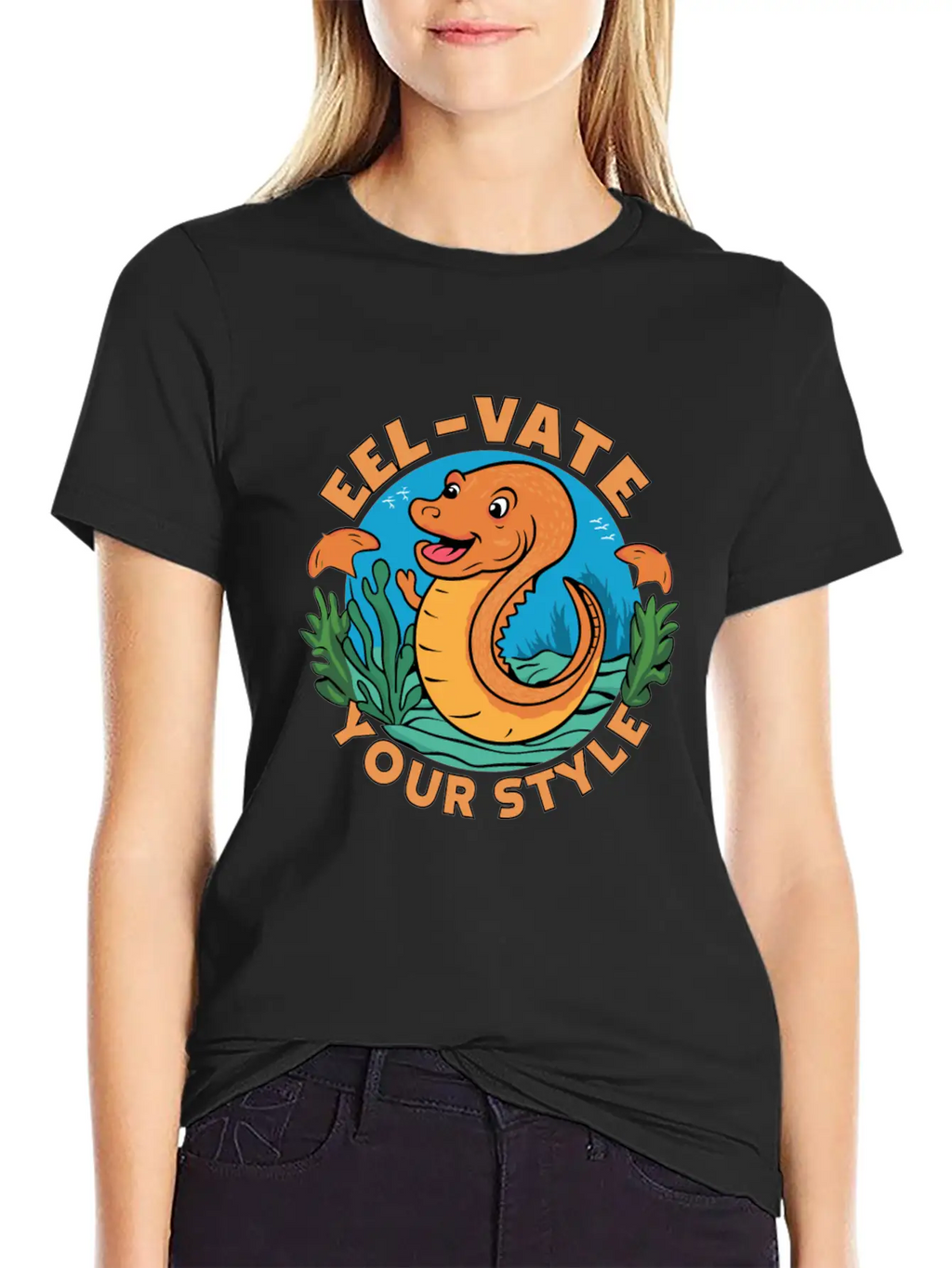 Eel-vate Your Style With This Funny Eel Pun Classic Fit Graphic Tee For Daily Comfort – Unisex Cotton Shirt