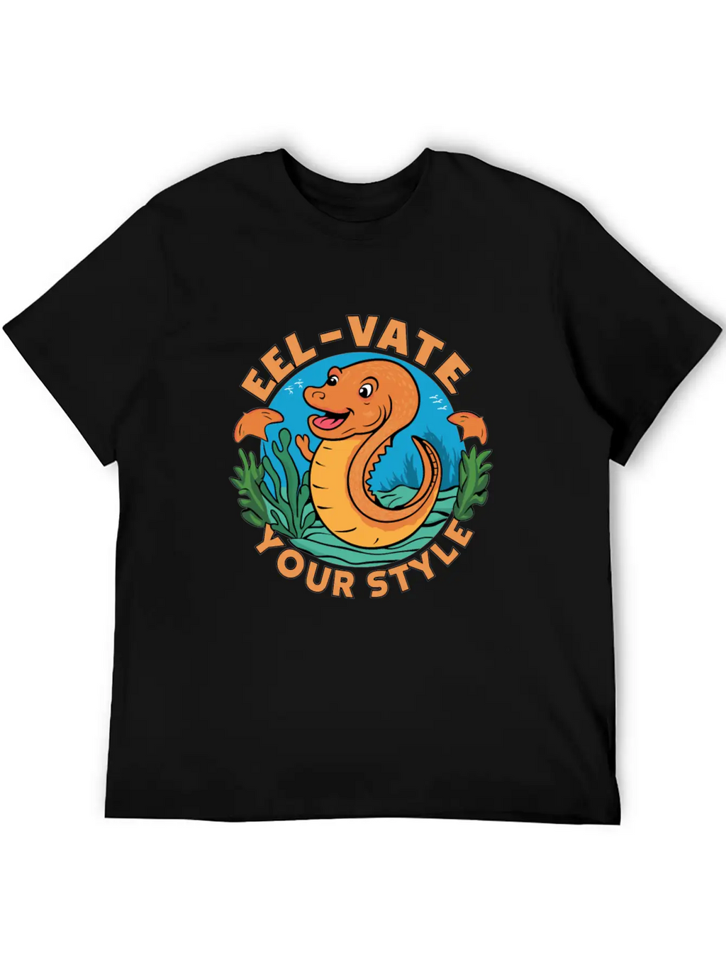 Eel-vate Your Style With This Funny Eel Pun Classic Fit Graphic Tee For Daily Comfort – Unisex Cotton Shirt