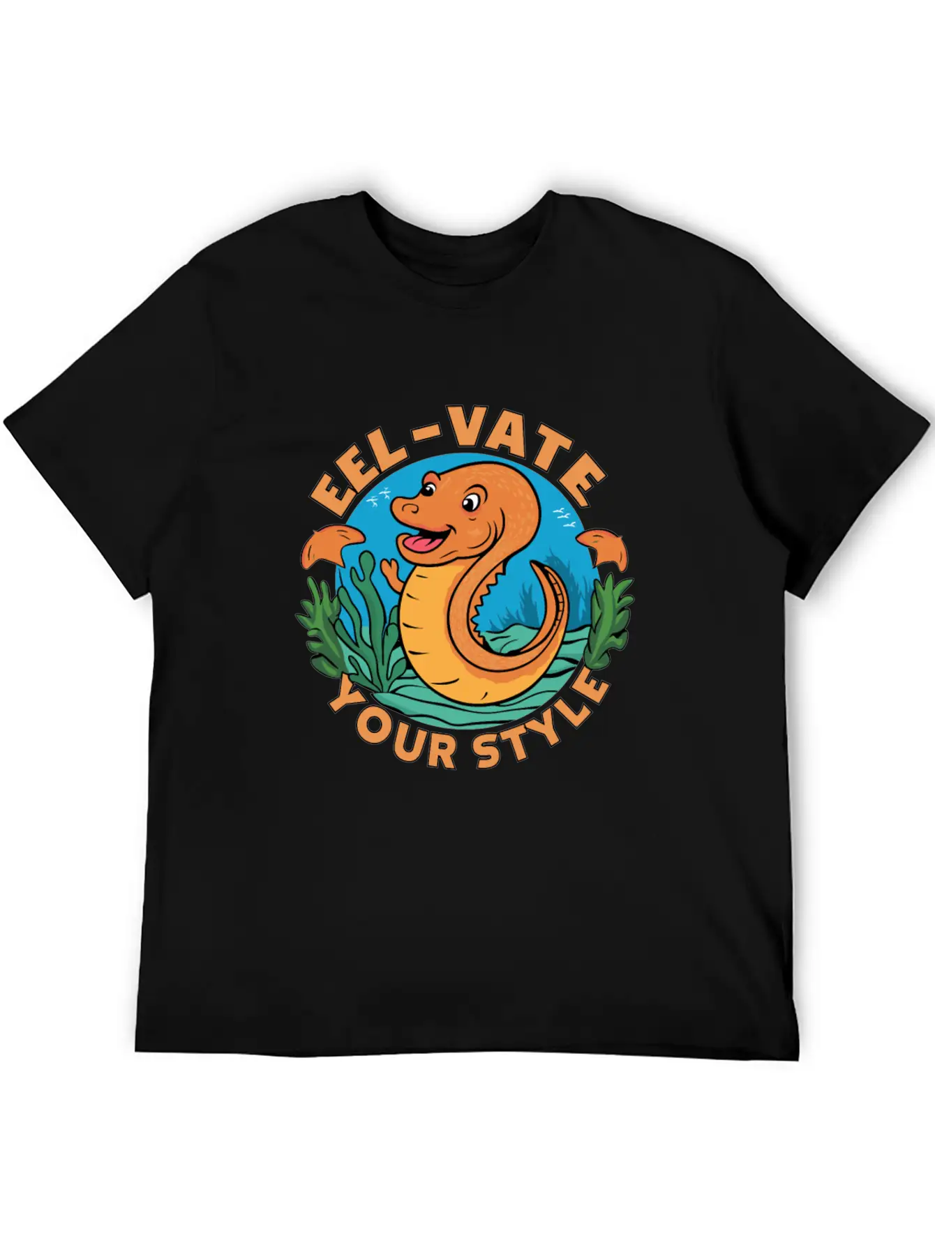 Eel-vate Your Style With This Funny Eel Pun Classic Fit Graphic Tee For Daily Comfort – Unisex Cotton Shirt