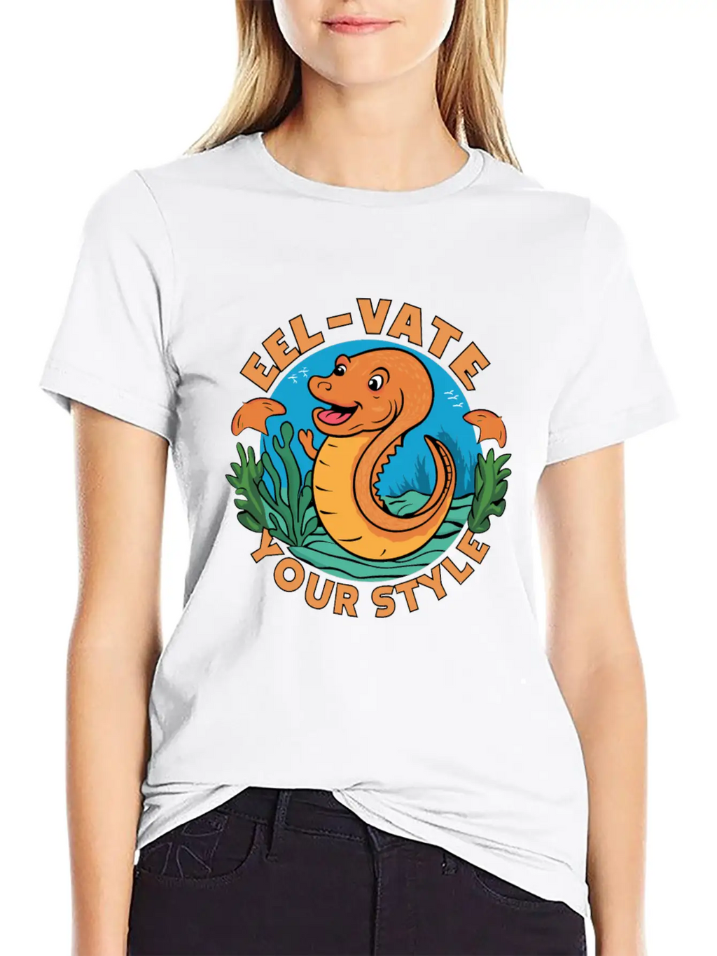 Eel-vate Your Style With This Funny Eel Pun Classic Fit Graphic Tee For Daily Comfort – Unisex Cotton Shirt