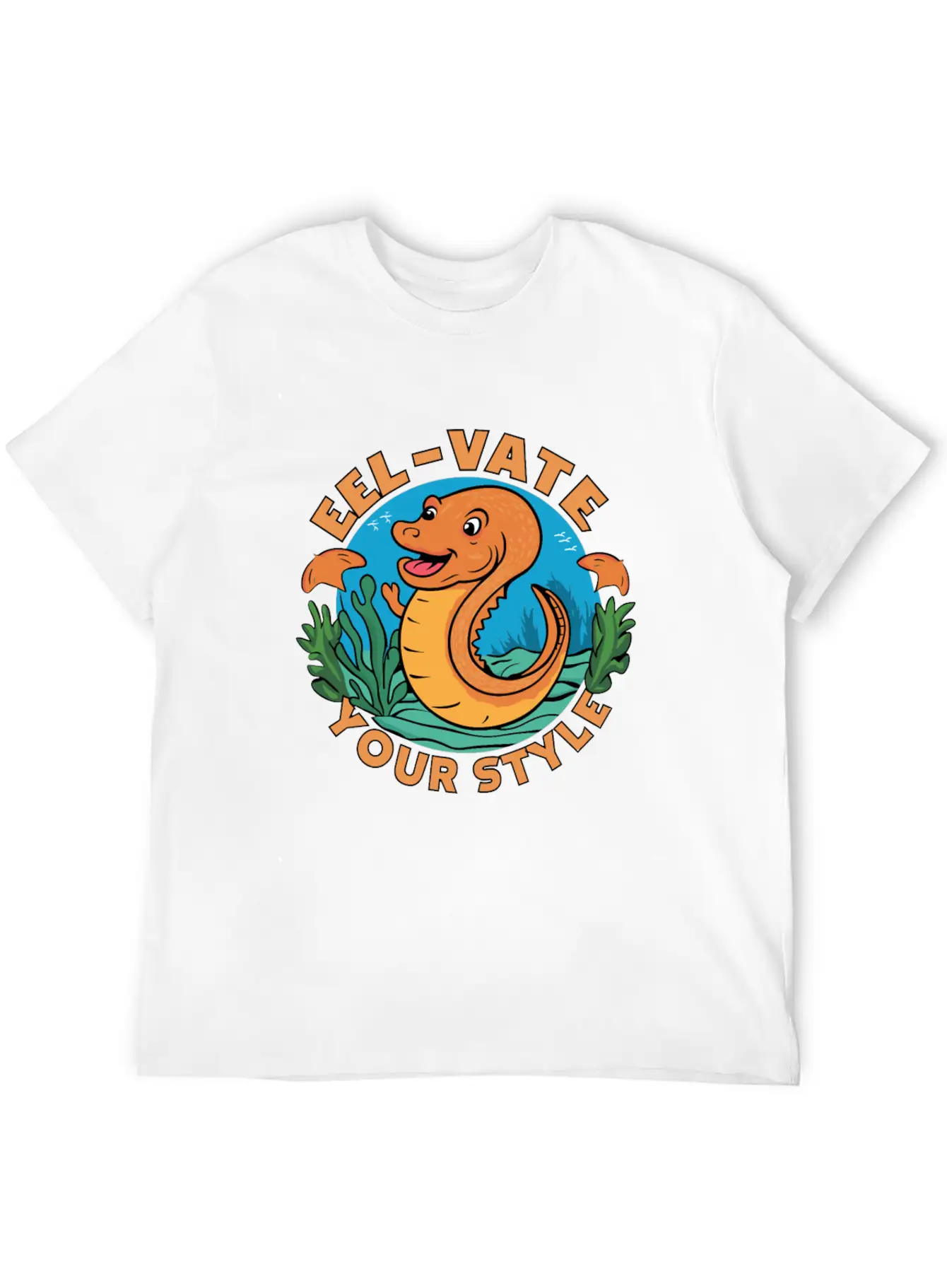 Eel-vate Your Style With This Funny Eel Pun Classic Fit Graphic Tee For Daily Comfort – Unisex Cotton Shirt