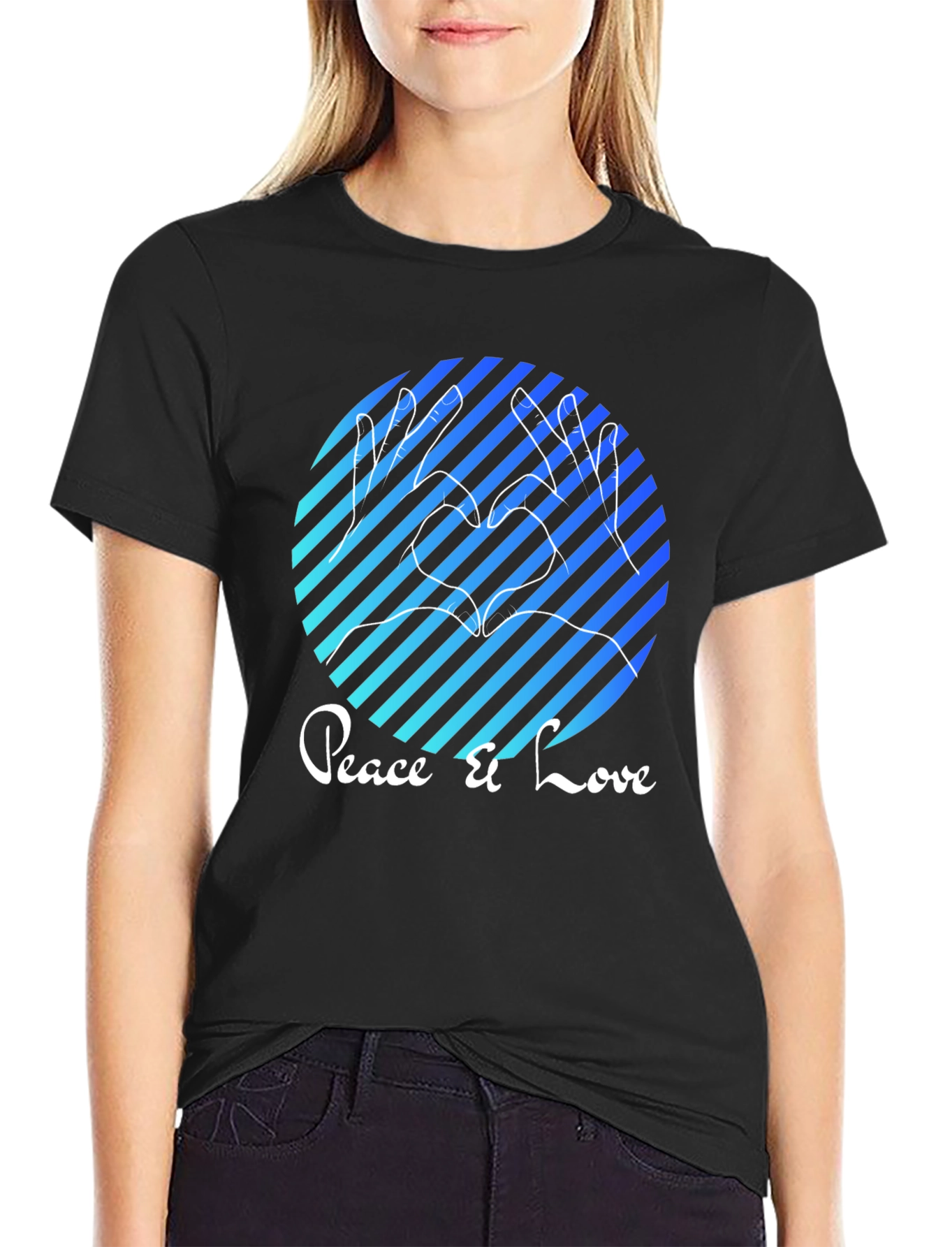 Peace & Love Graphic Tee - Stylish Comfort