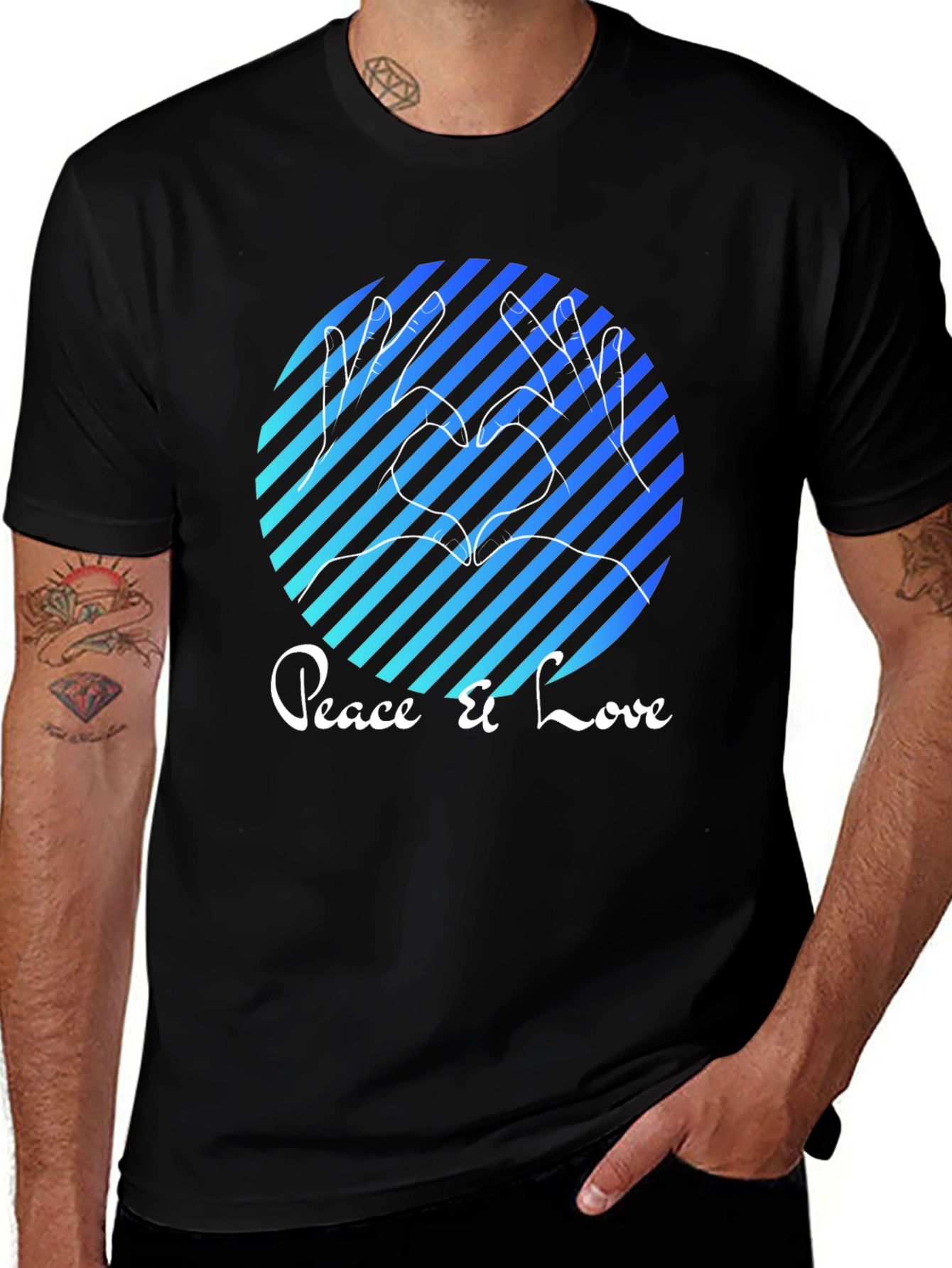 Peace & Love Graphic Tee - Stylish Comfort