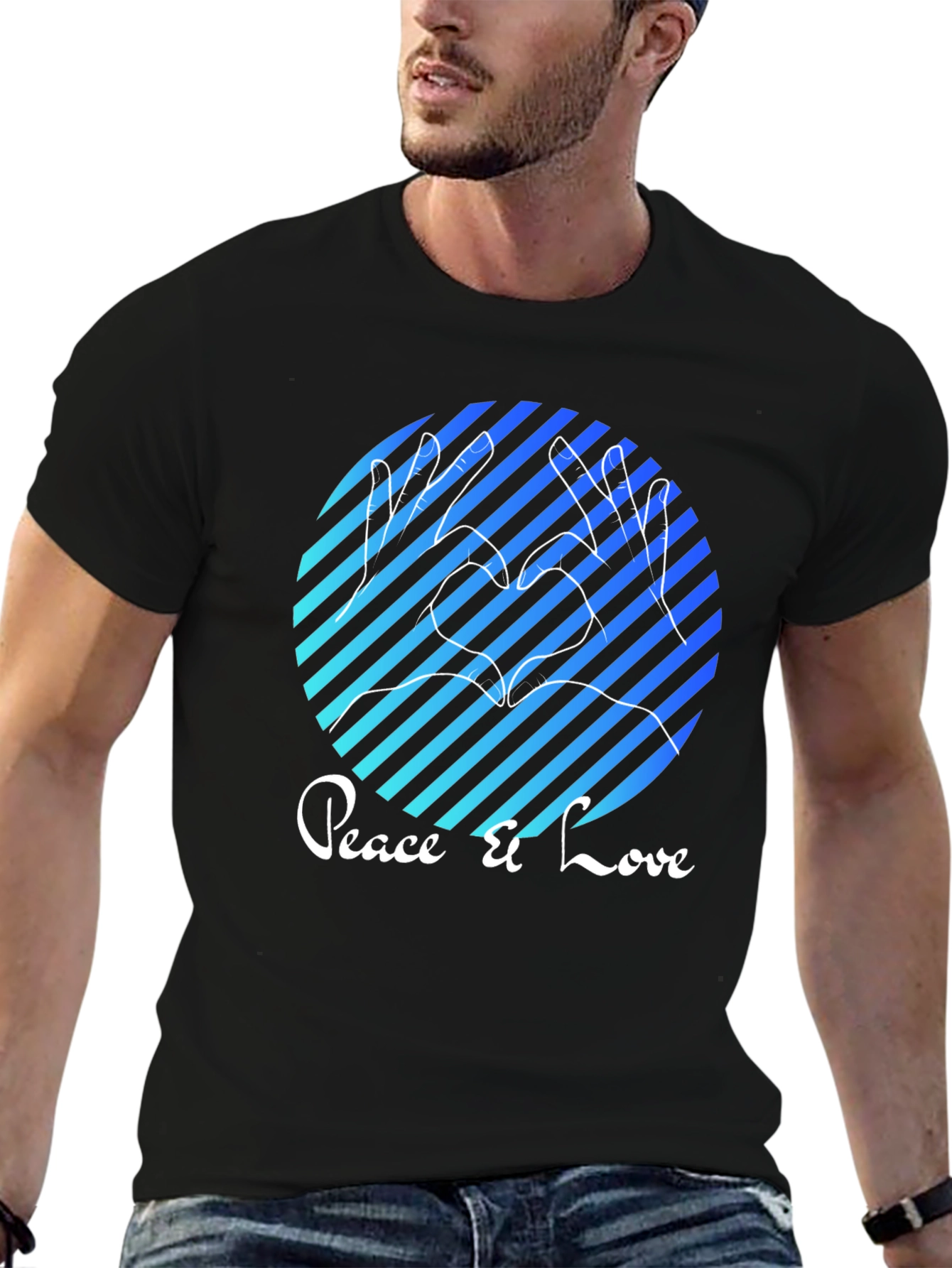 Peace & Love Graphic Tee - Stylish Comfort