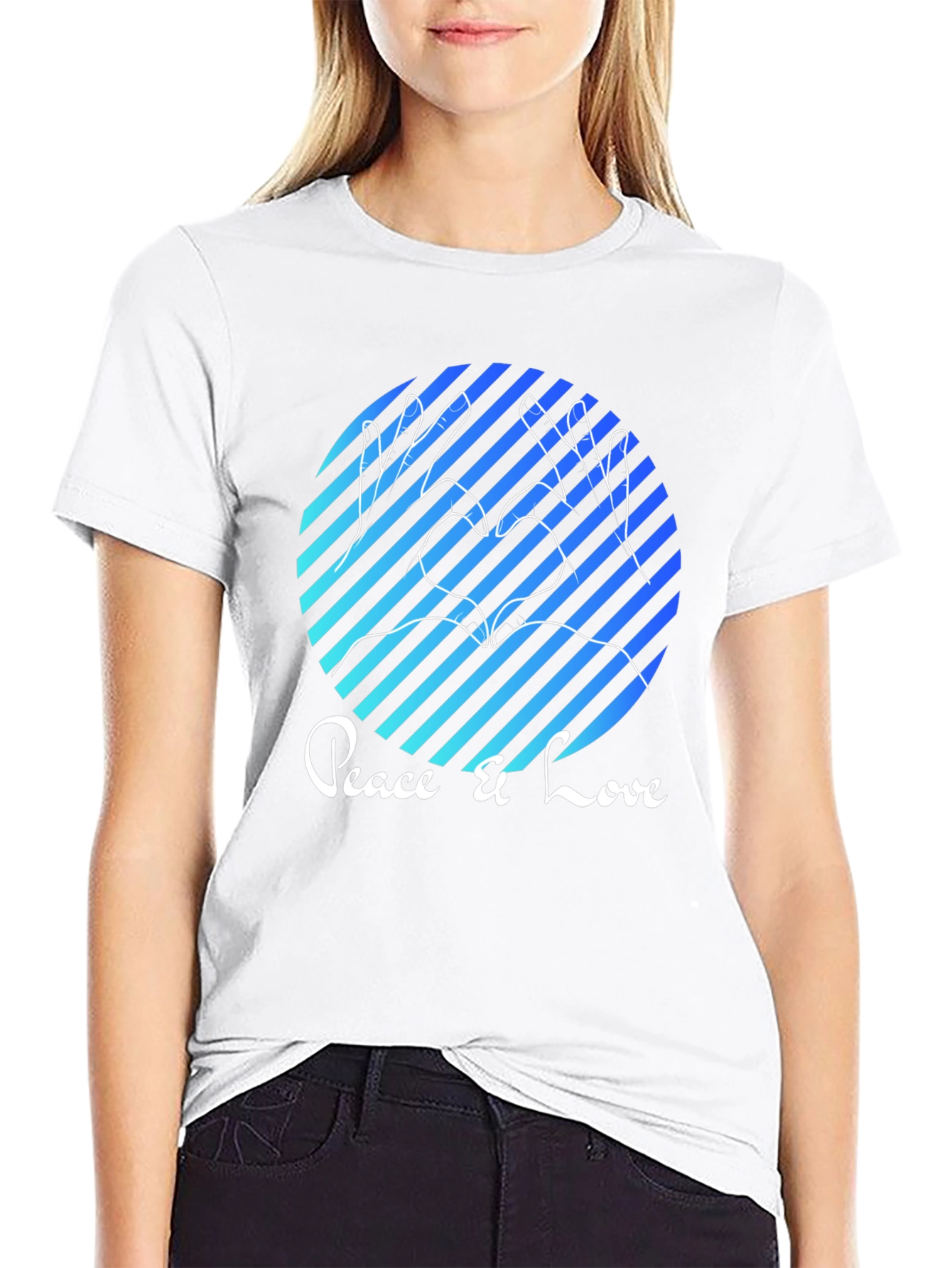 Peace & Love Graphic Tee - Stylish Comfort
