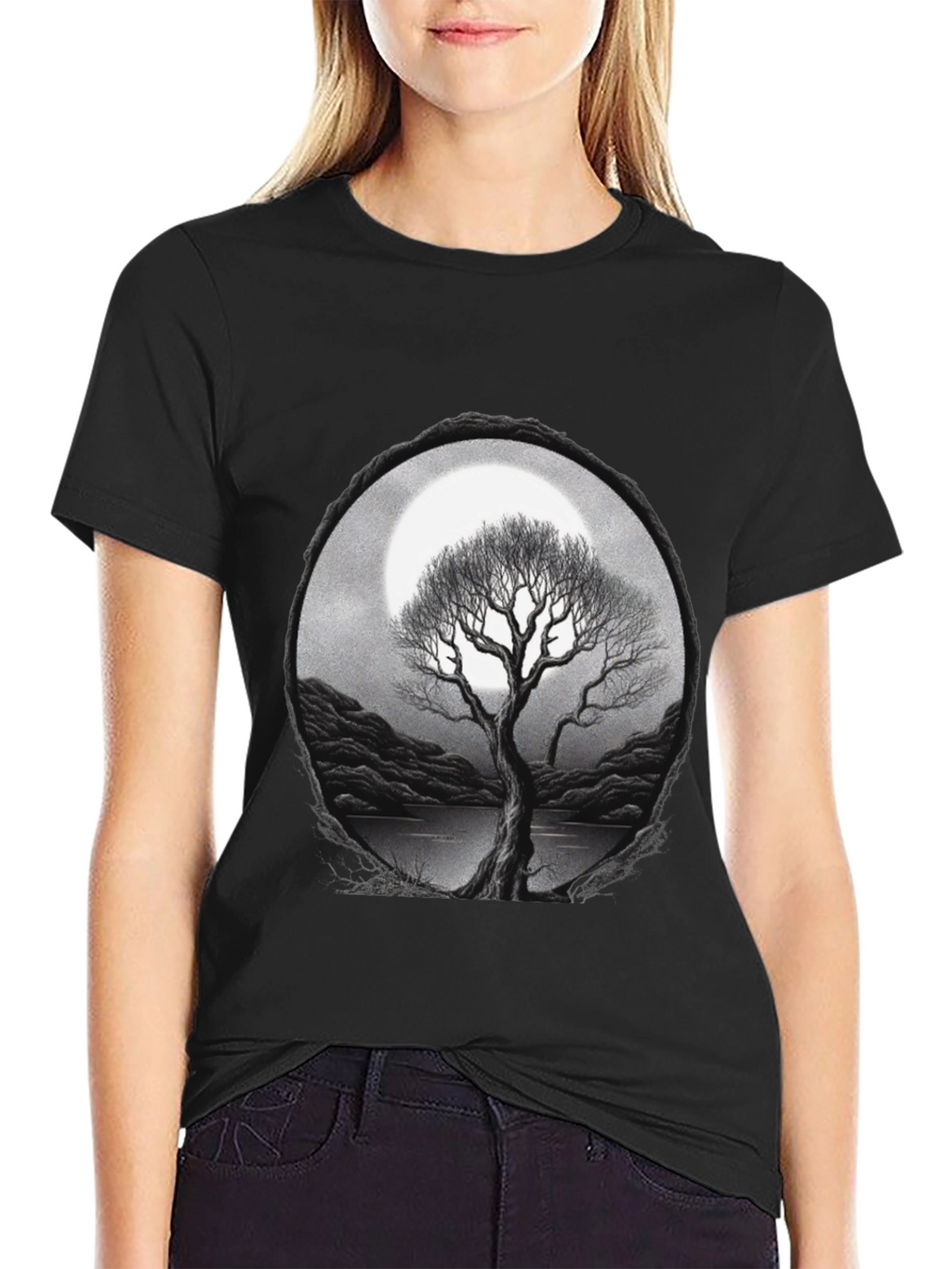 Moonlit Tree Graphic Tee - Unisex