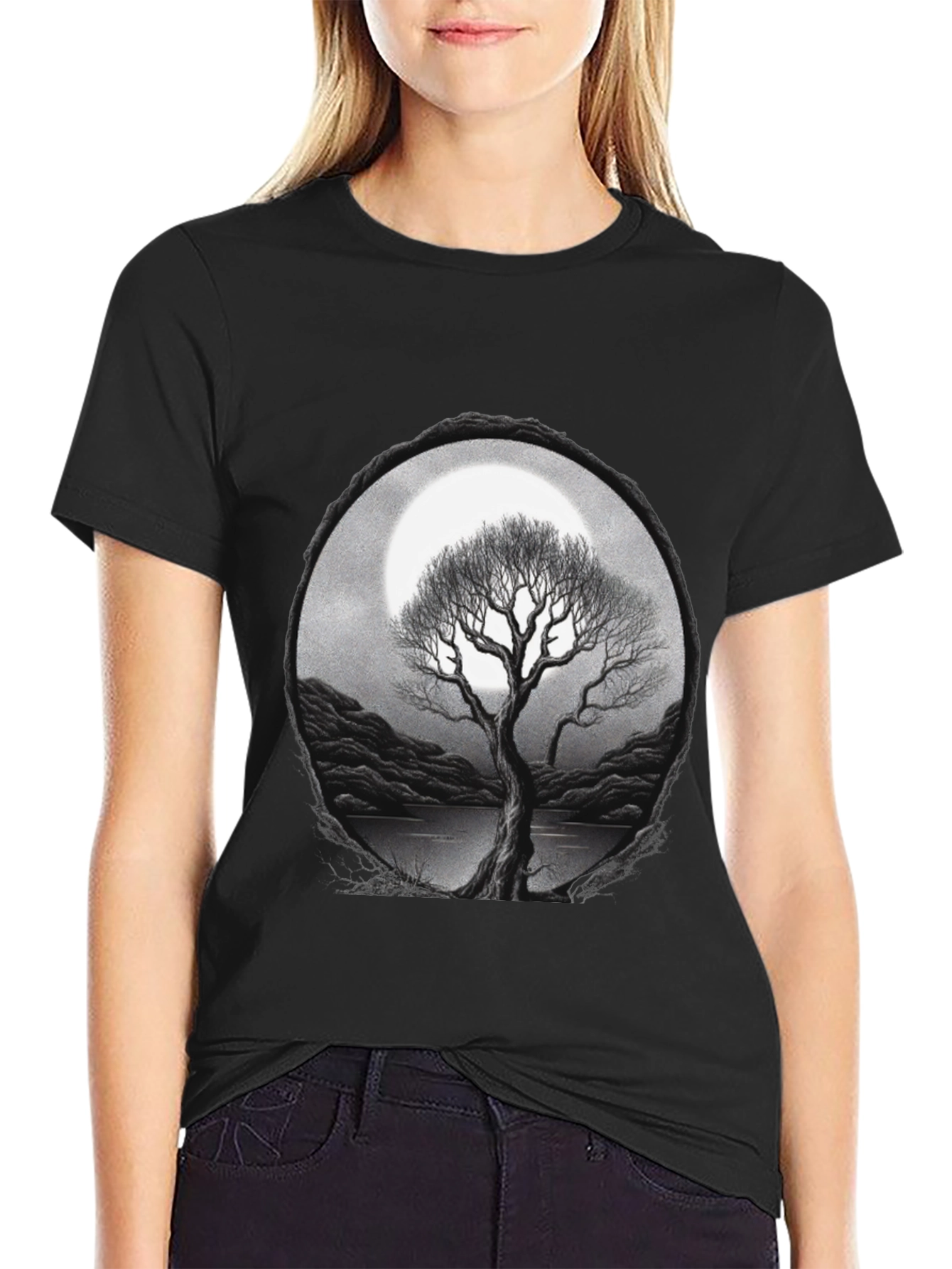 Moonlit Tree Graphic Tee - Unisex