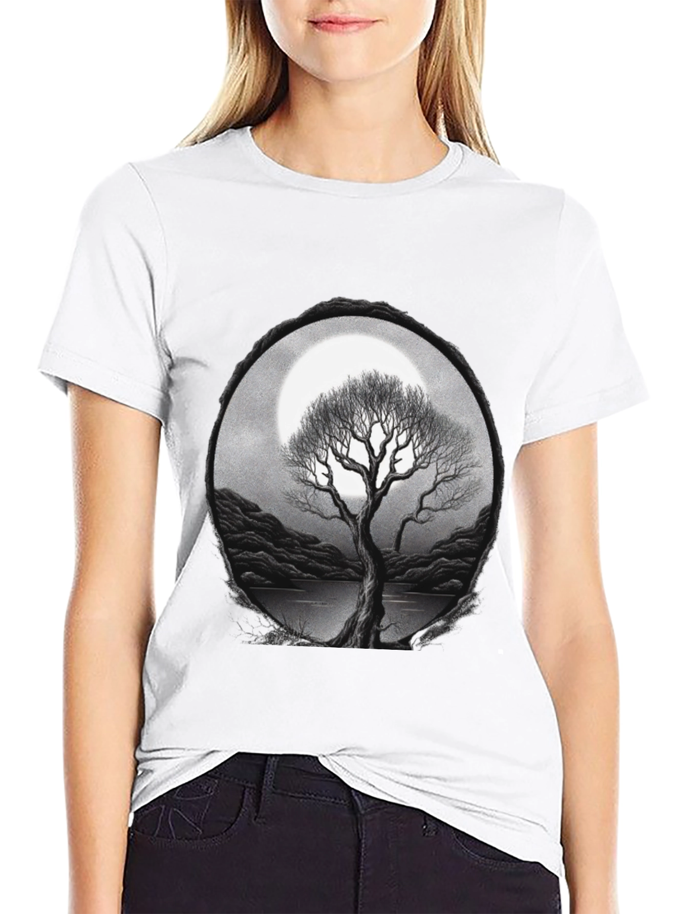 Moonlit Tree Graphic Tee - Unisex