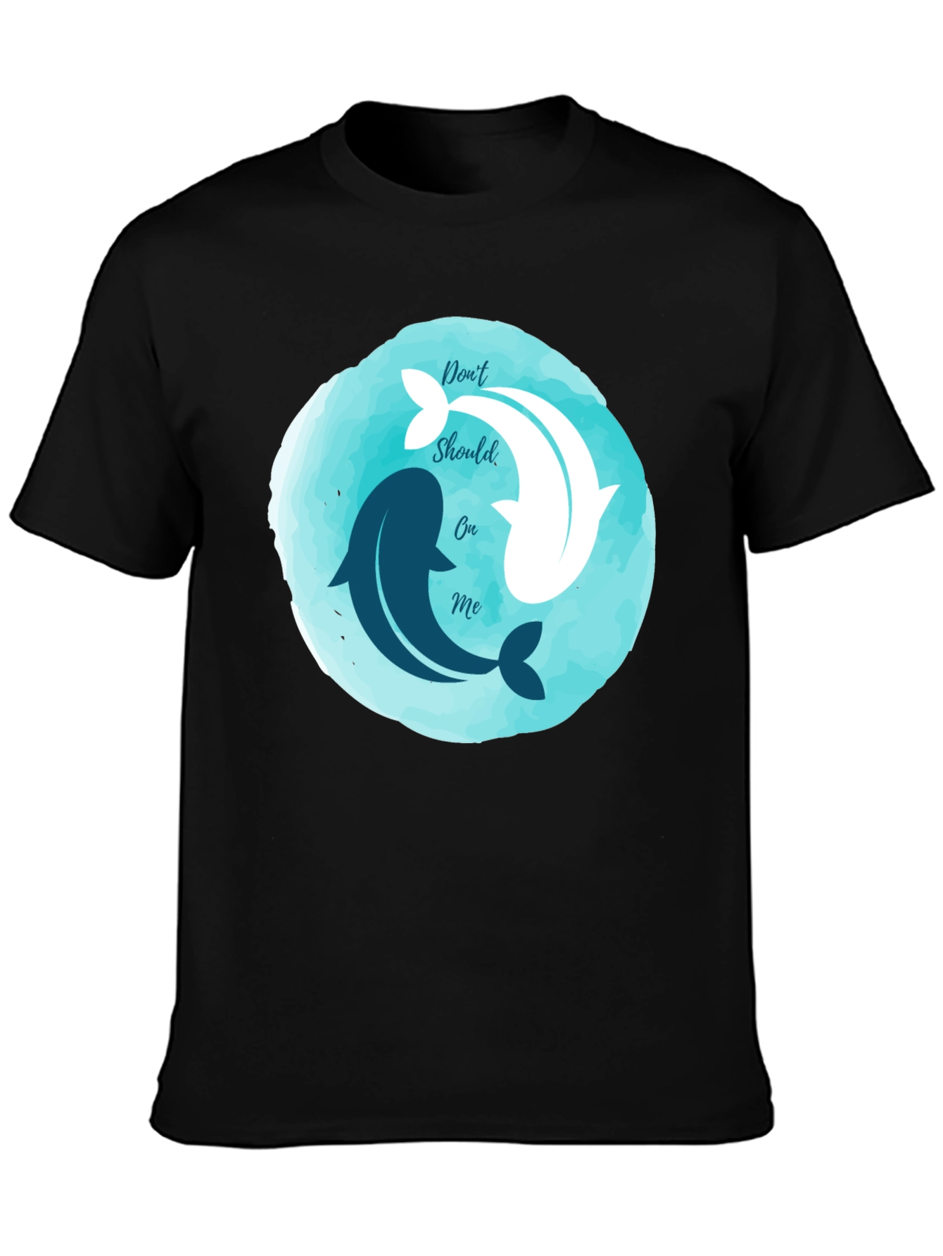 Yin Yang Dolphins Graphic Tee - Relaxed Fit