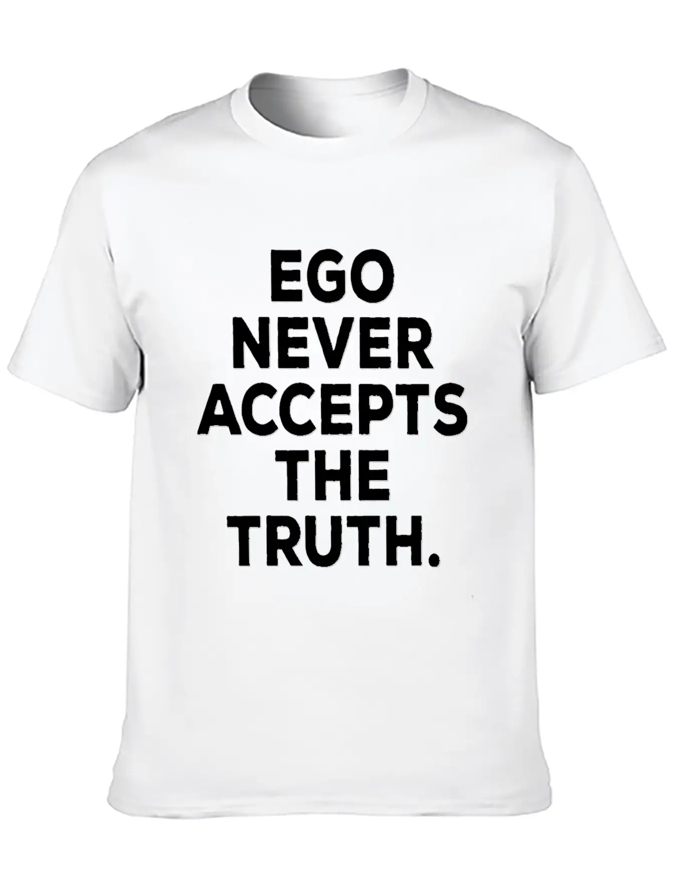 Ego Positive Mindset Good Vibes Truth Attitude Breathable Soft Cotton T-Shirt – Timeless Casual Look