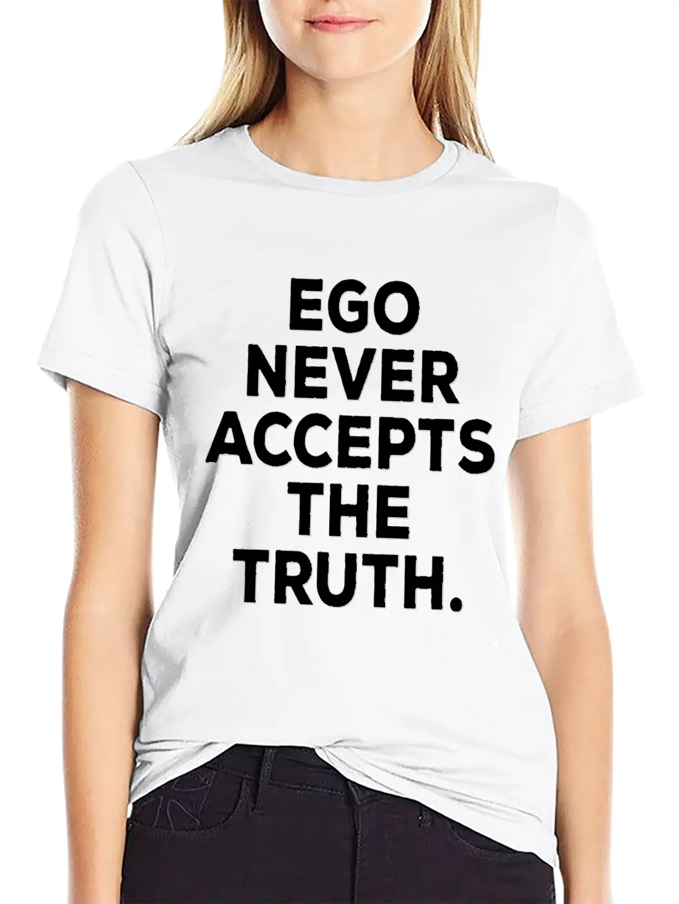 Ego Positive Mindset Good Vibes Truth Attitude Breathable Soft Cotton T-Shirt – Timeless Casual Look