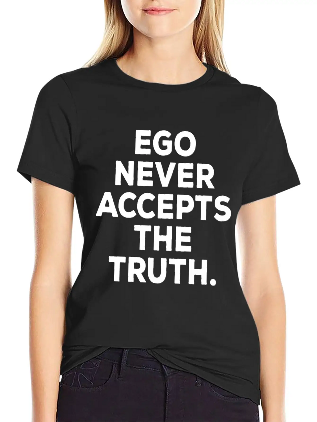 Ego Positive Mindset Good Vibes Truth Attitude Breathable Soft Cotton T-Shirt – Timeless Casual Look