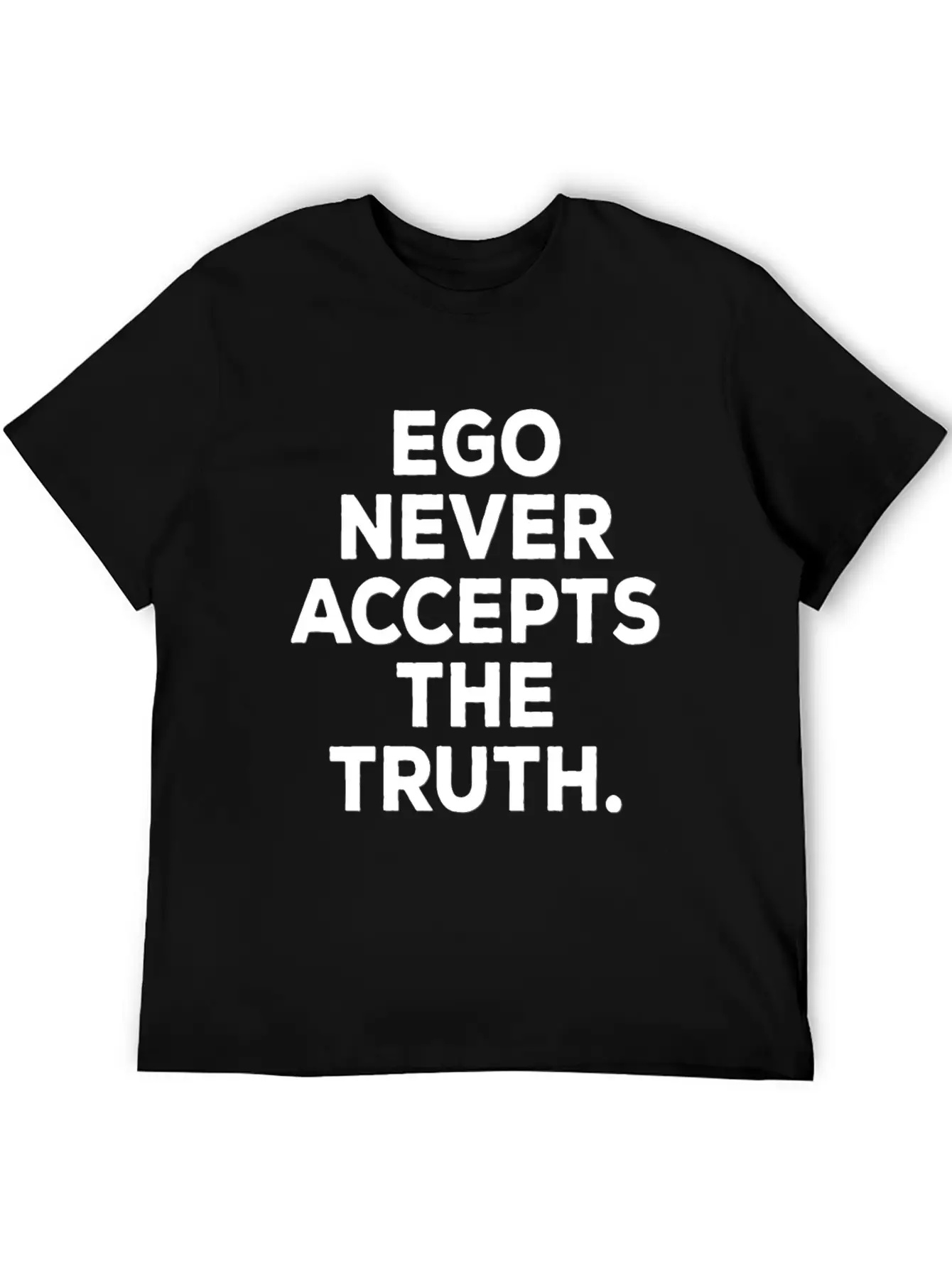 Ego Positive Mindset Good Vibes Truth Attitude Breathable Soft Cotton T-Shirt – Timeless Casual Look