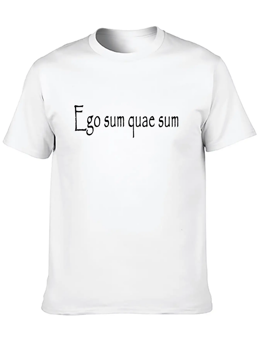 Ego Sum Quae Sum - I Am What I Am Breathable Soft Cotton T-Shirt – Timeless Casual Look