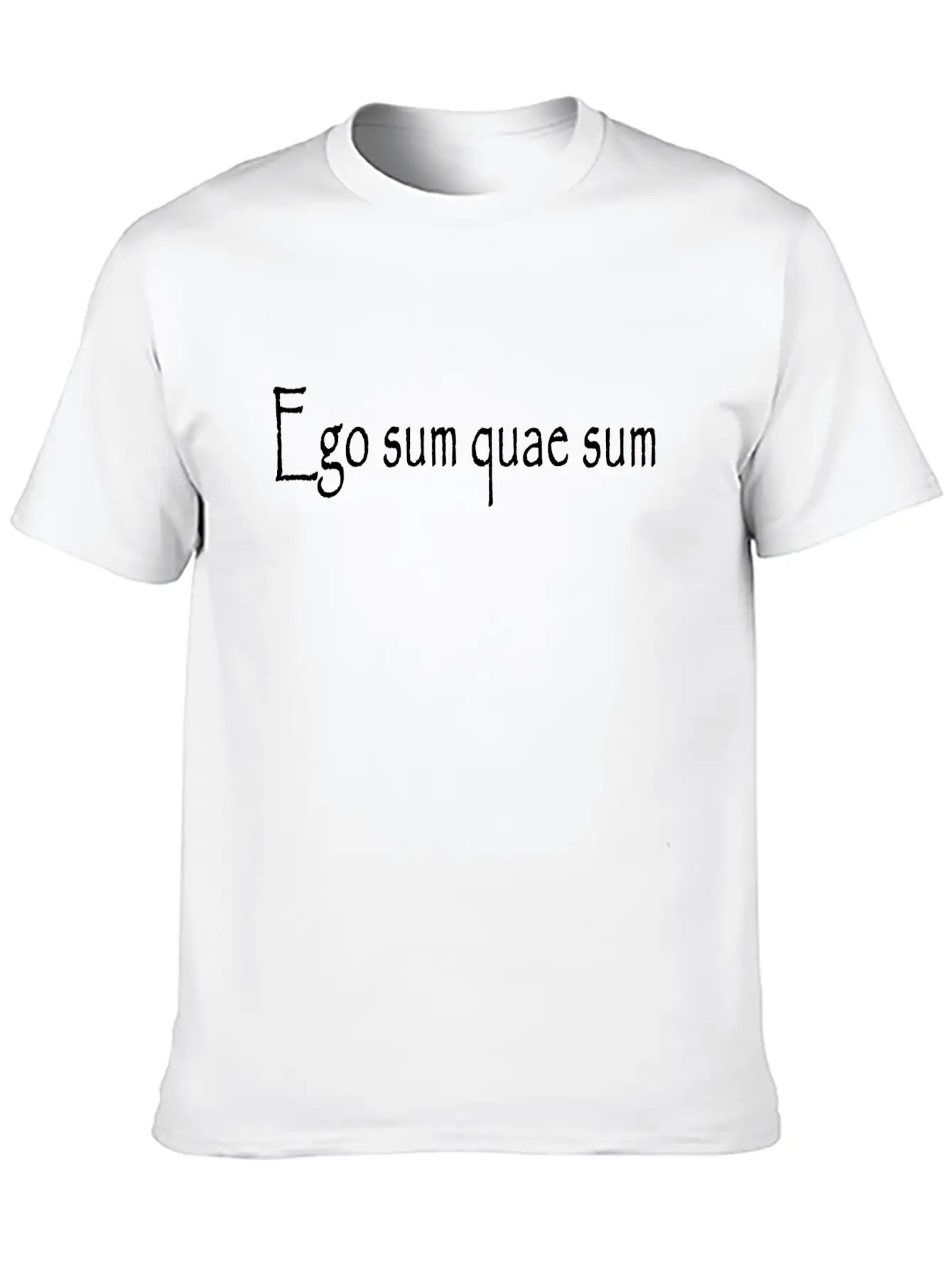 Ego Sum Quae Sum - I Am What I Am Breathable Soft Cotton T-Shirt – Timeless Casual Look