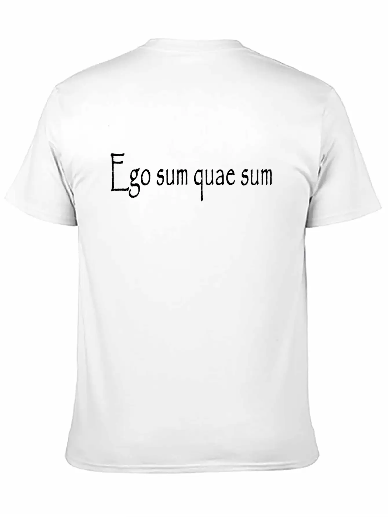 Ego Sum Quae Sum - I Am What I Am Breathable Soft Cotton T-Shirt – Timeless Casual Look