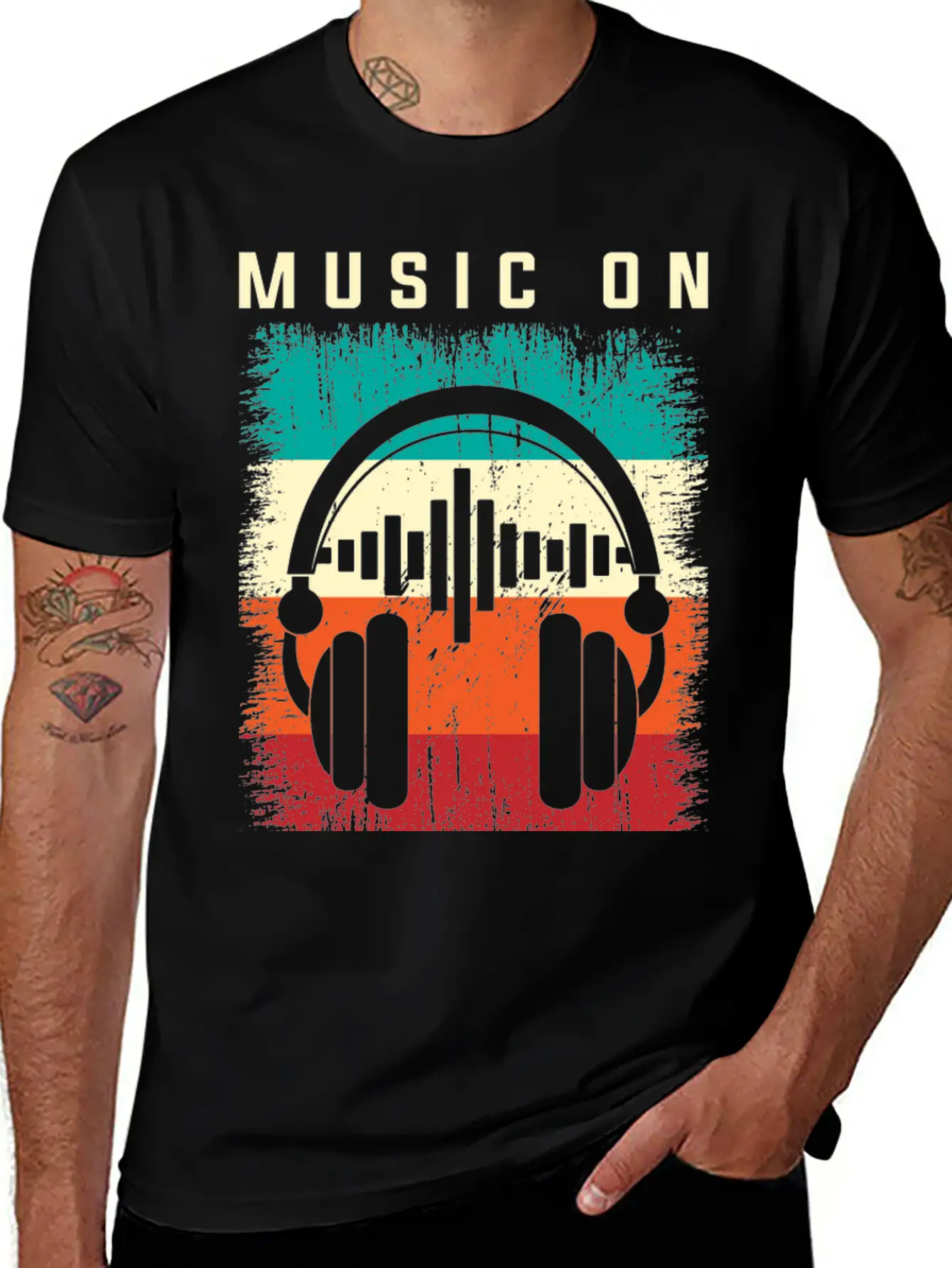 EGOSKiLL 2023 Music On World Off Unisex Casual T-Shirt – Clean Design For Daily Comfort