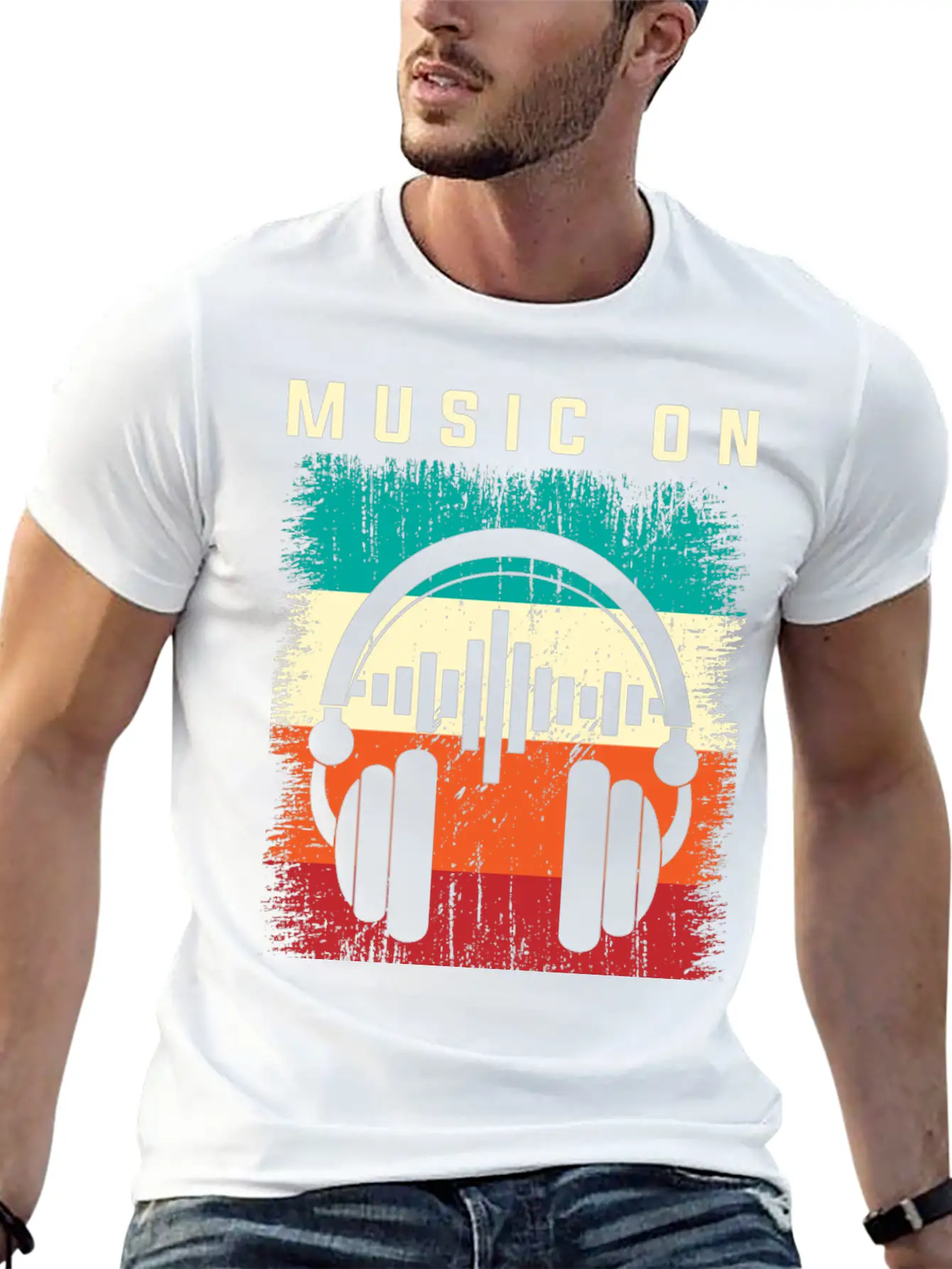 EGOSKiLL 2023 Music On World Off Unisex Casual T-Shirt – Clean Design For Daily Comfort
