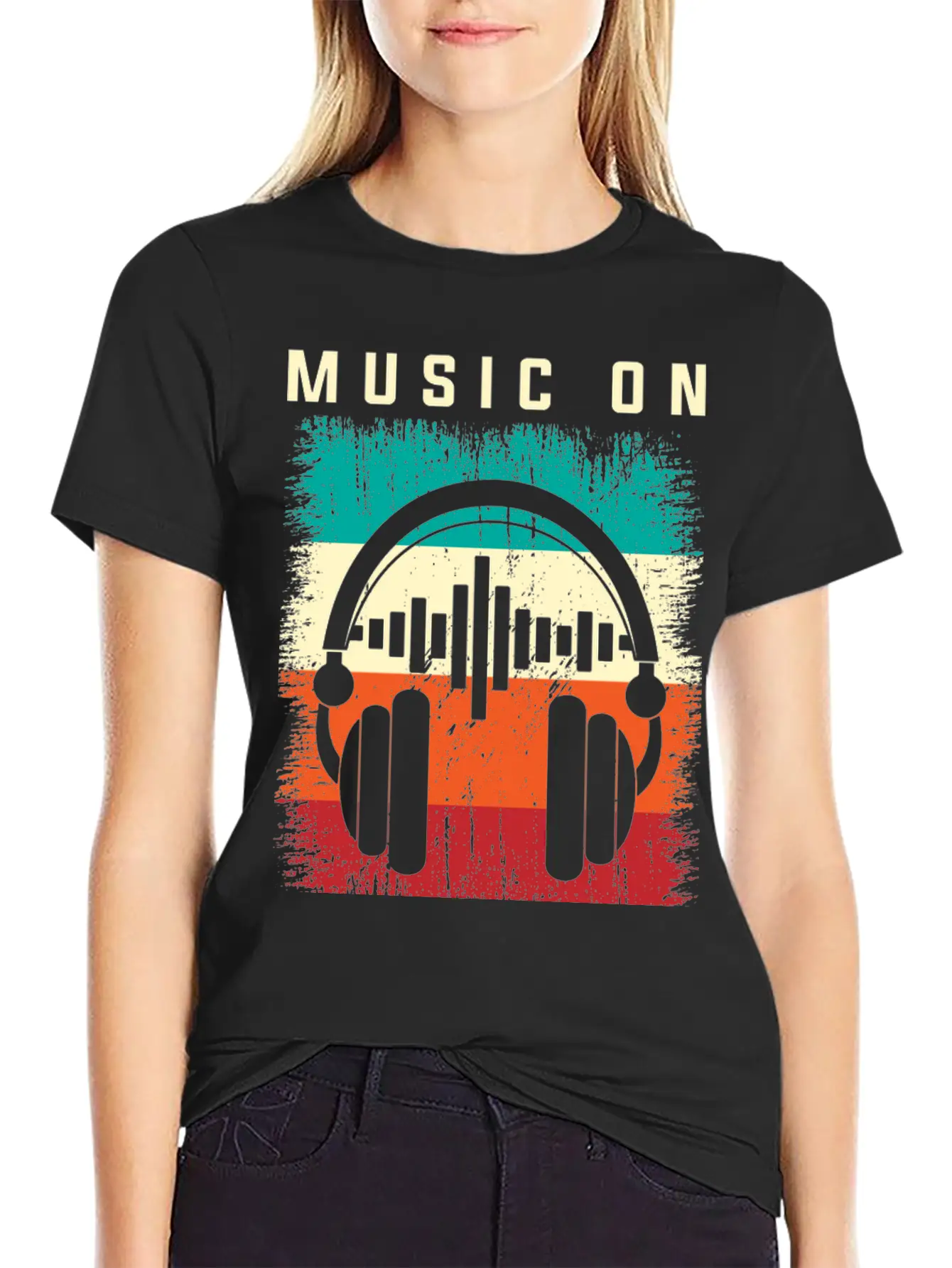 EGOSKiLL 2023 Music On World Off Unisex Casual T-Shirt – Clean Design For Daily Comfort