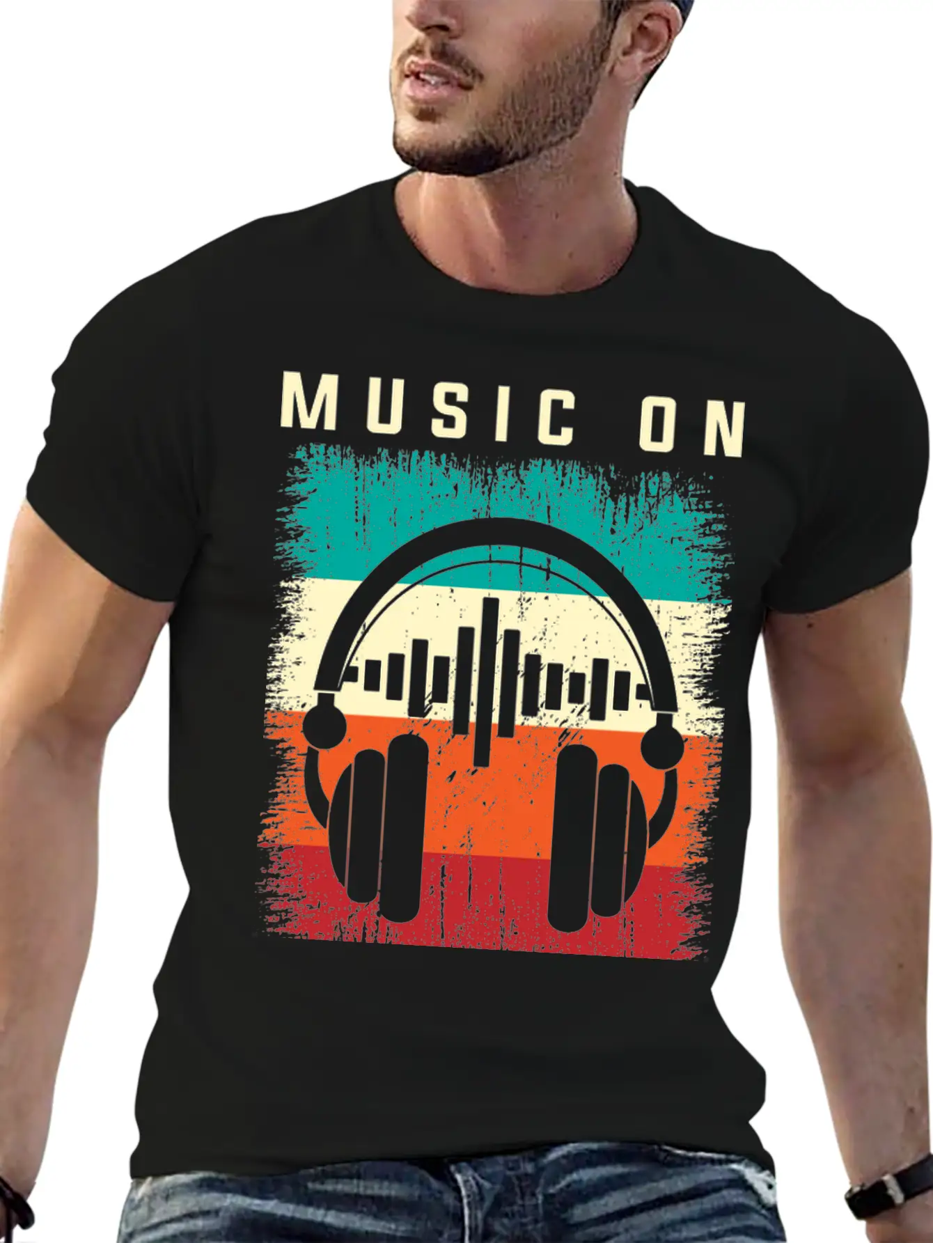 EGOSKiLL 2023 Music On World Off Unisex Casual T-Shirt – Clean Design For Daily Comfort
