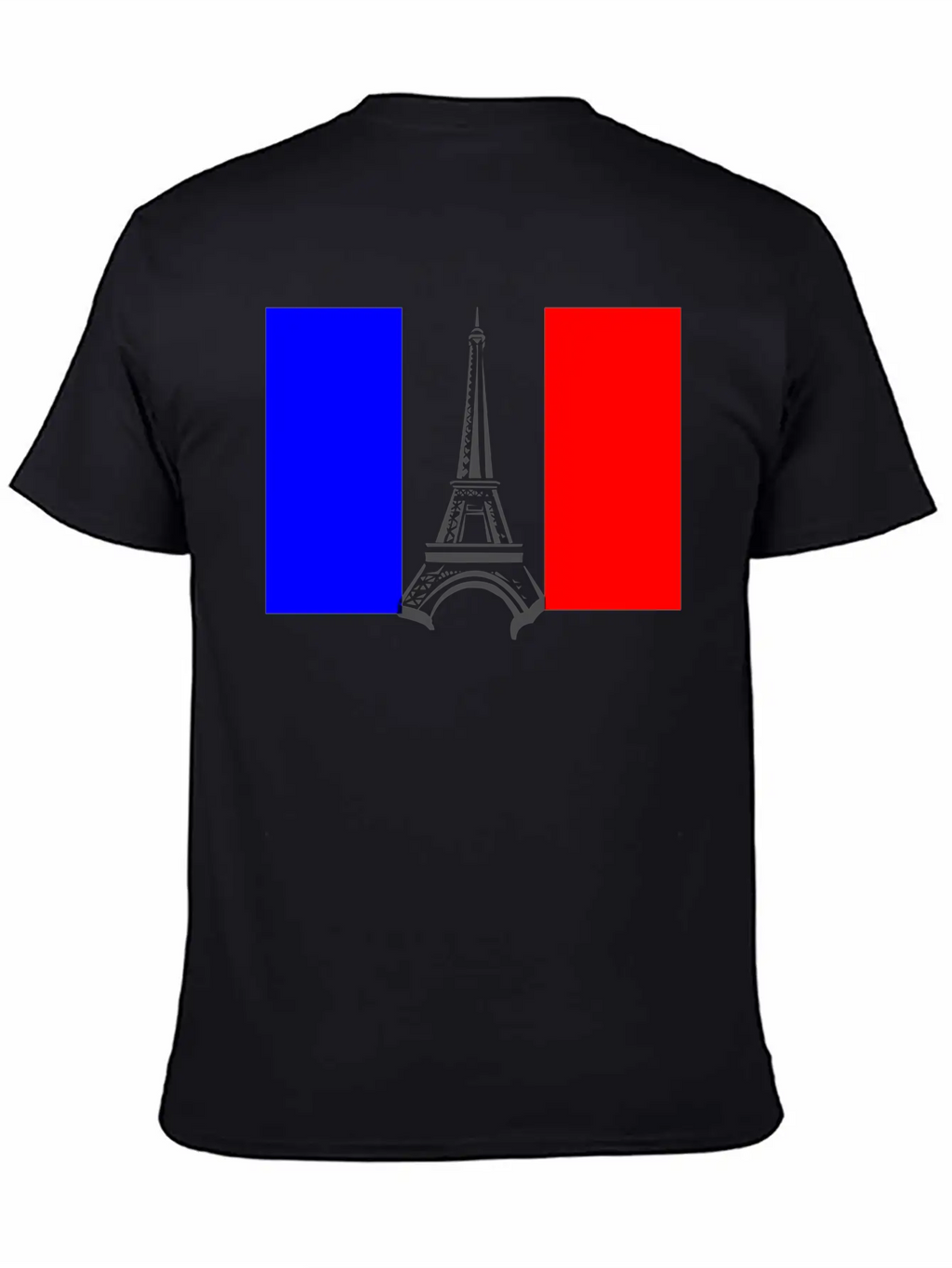 Eiffel Tower Flag Stylish Everyday T-Shirt – Unisex Basic Cotton Tee