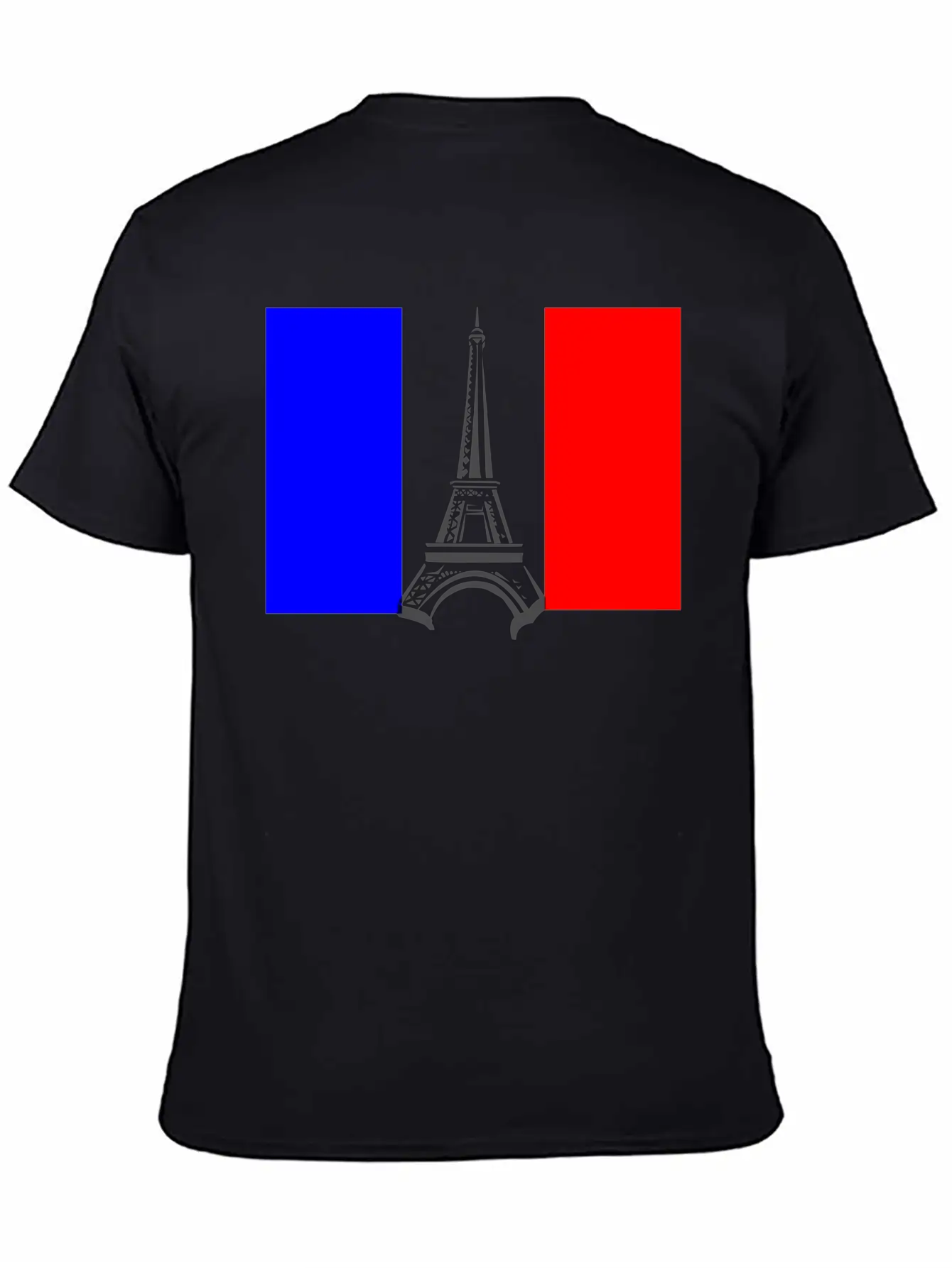 Eiffel Tower Flag Stylish Everyday T-Shirt – Unisex Basic Cotton Tee