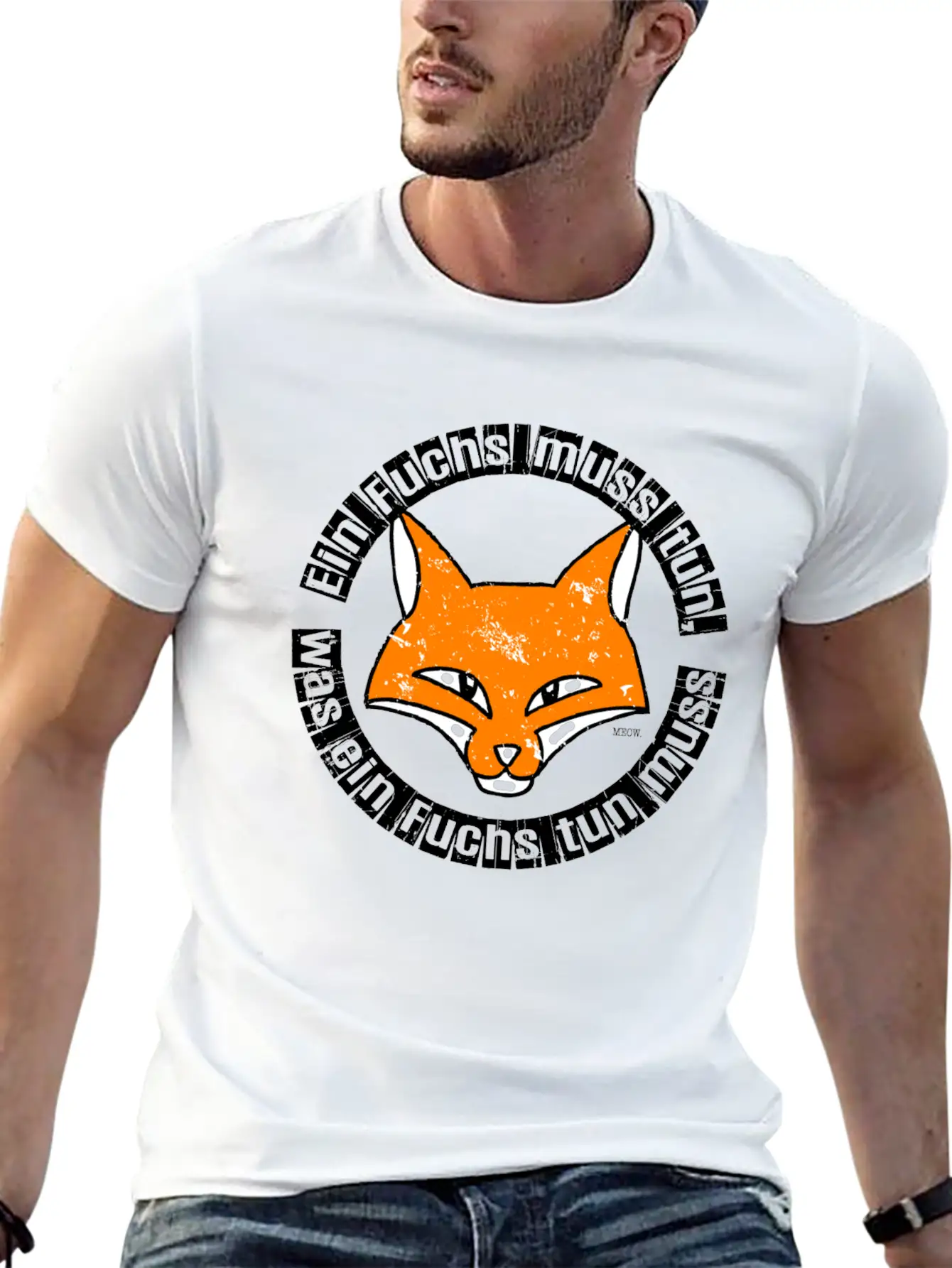 Ein Fuchs Muss Tun, Was Ein Fuchs Tun Muss ... Unisex Short Sleeve Soft Cotton T-Shirt – Casual Everyday Wear