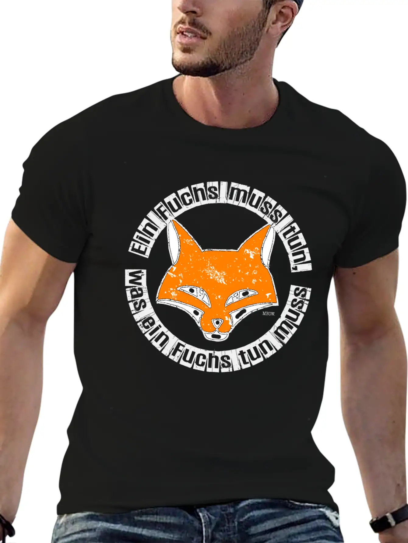 Ein Fuchs Muss Tun, Was Ein Fuchs Tun Muss ... Unisex Short Sleeve Soft Cotton T-Shirt – Casual Everyday Wear