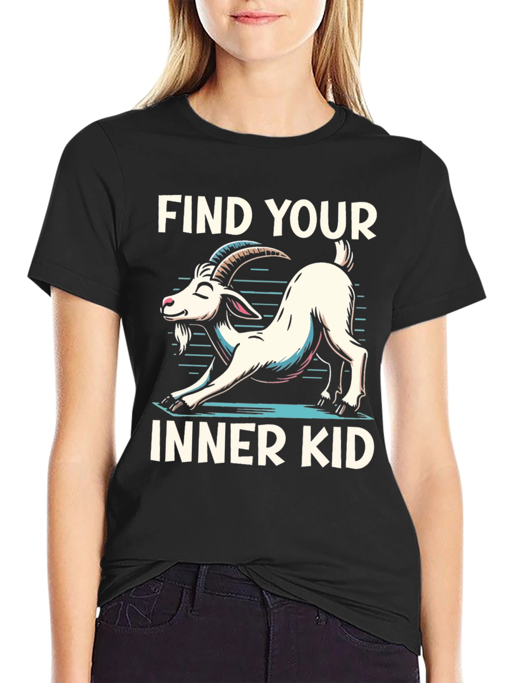 Find Your Inner Kid Goat Yoga T-Shirt