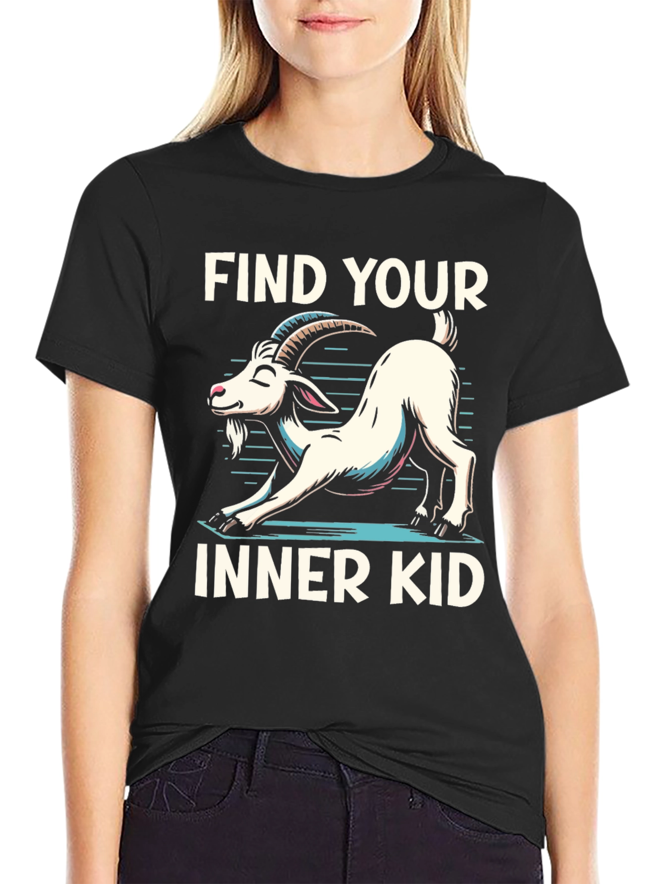 Find Your Inner Kid Goat Yoga T-Shirt