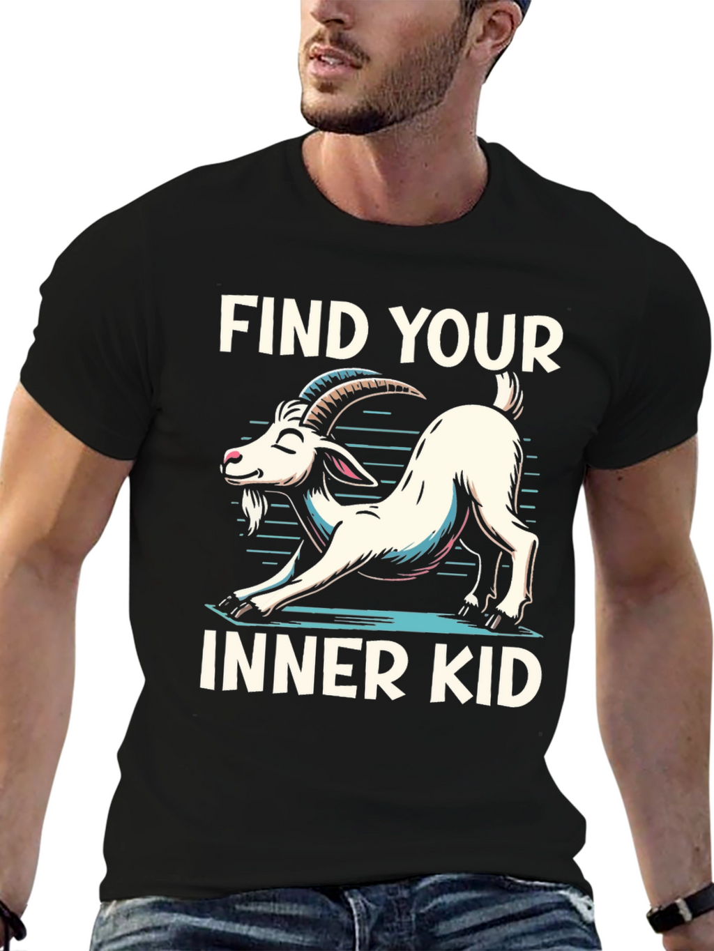 Find Your Inner Kid Goat Yoga T-Shirt