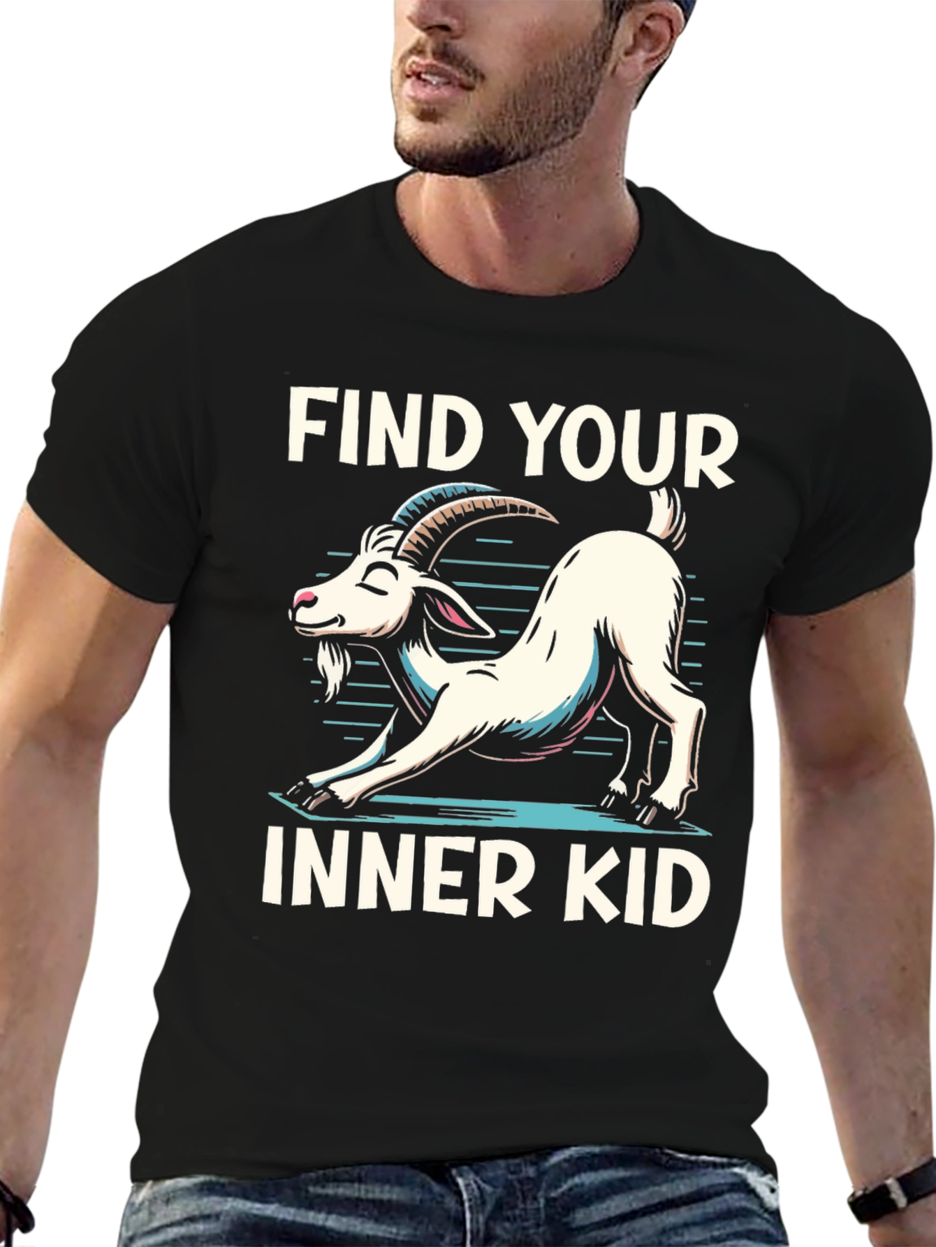 Find Your Inner Kid Goat Yoga T-Shirt
