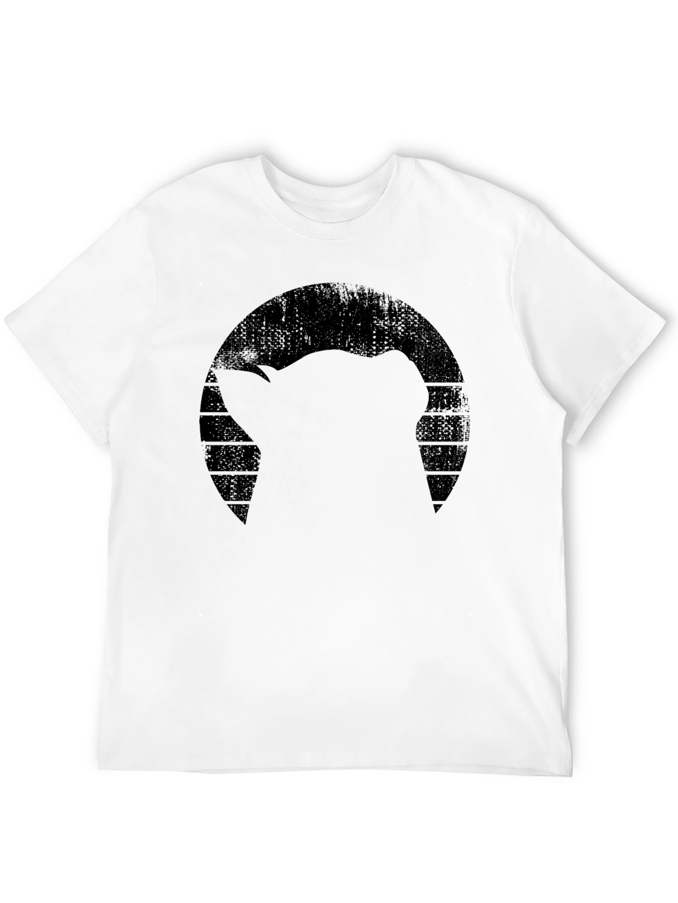 Silhouette Graphic Tee - Black Crew Neck