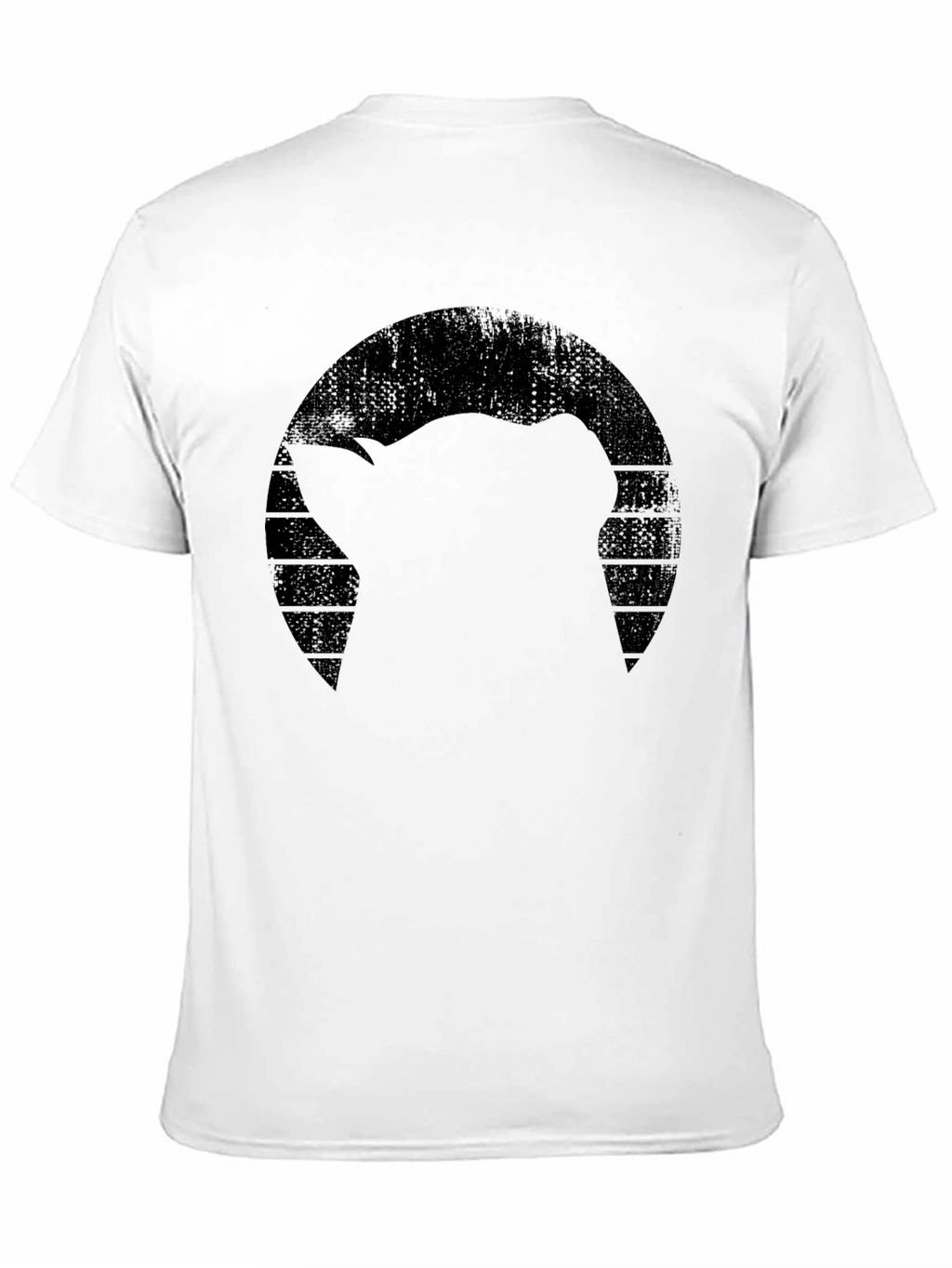 Silhouette Graphic Tee - Black Crew Neck