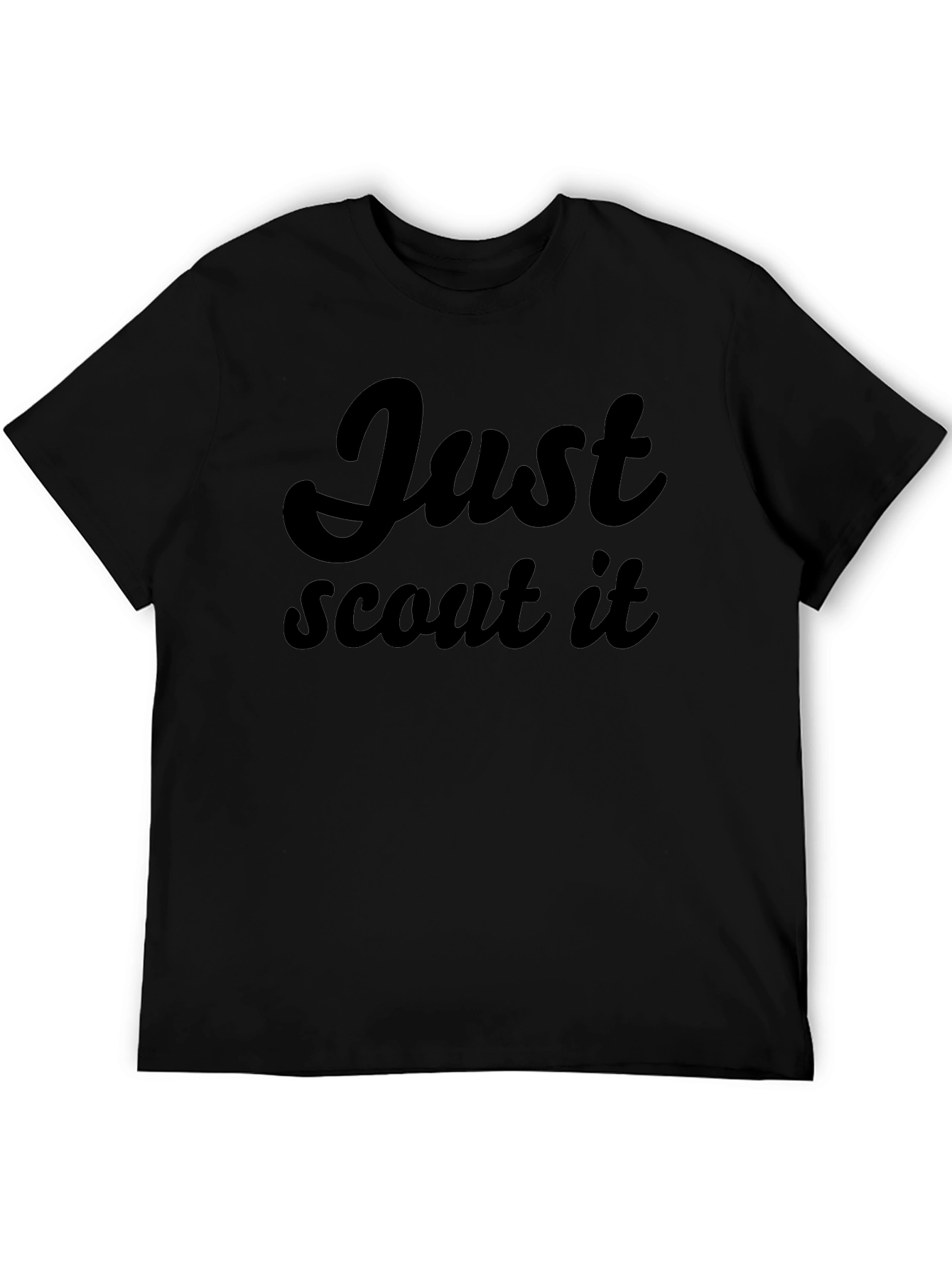 Just Scout It - Black Graphic Tee